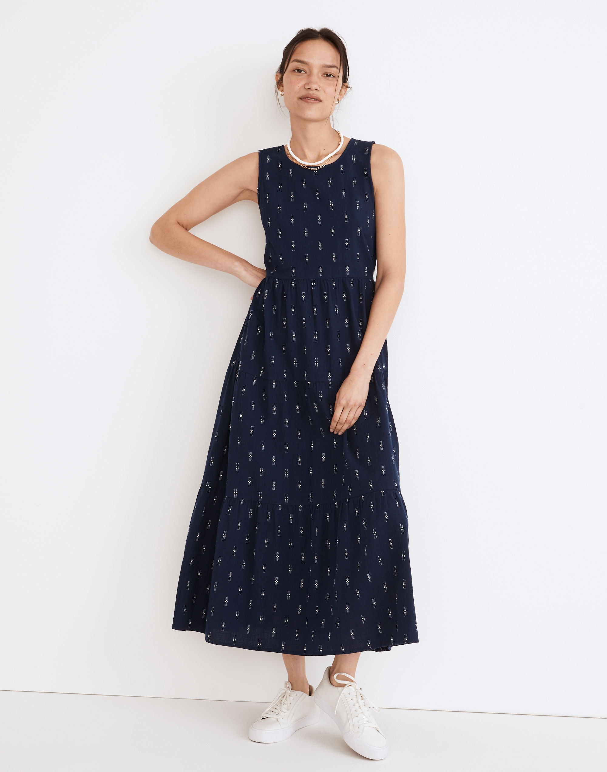 Cattail Cutout Tiered Midi Dress | Madewell