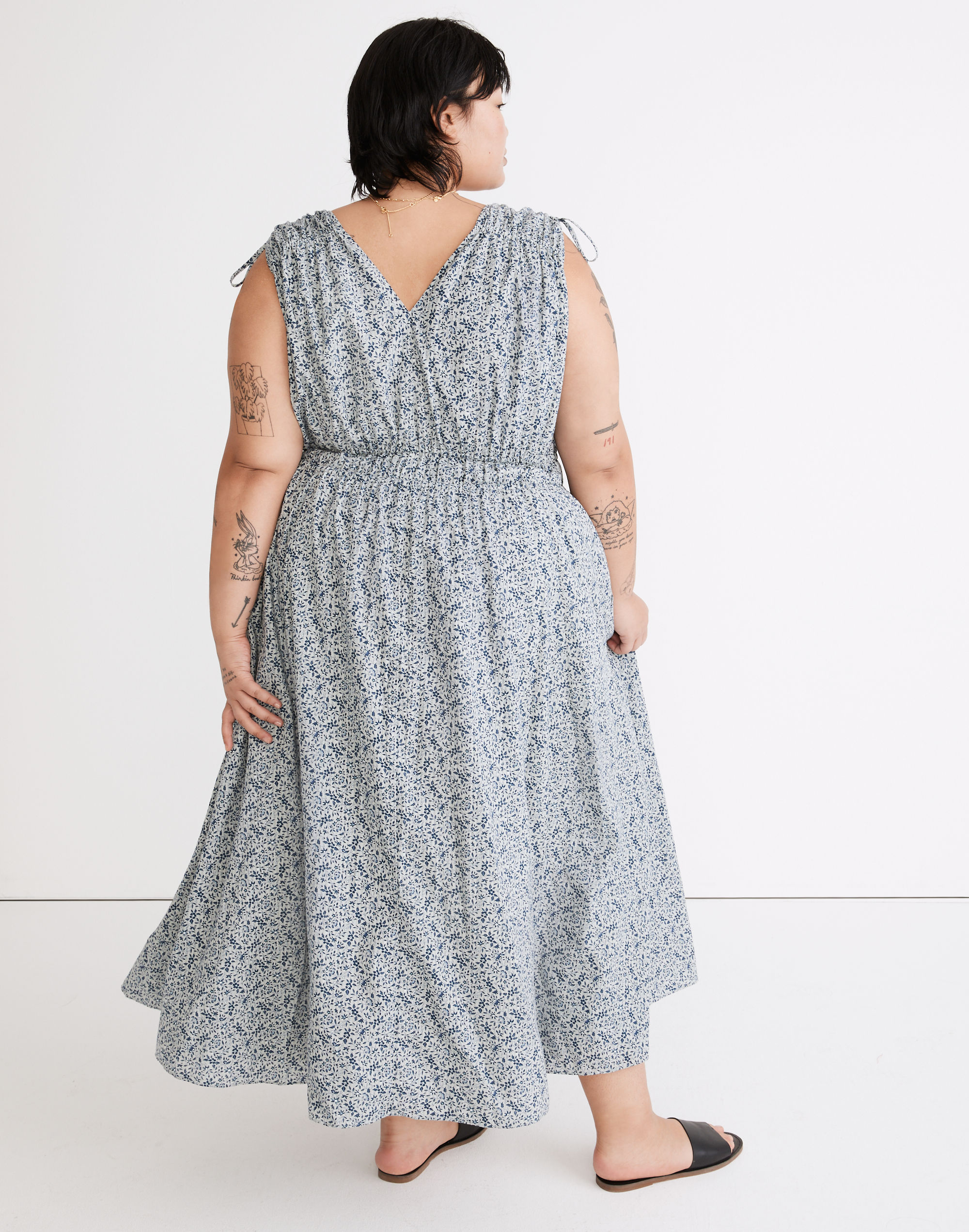 Plus Sophia Smocked Midi Dress in Florentine Floral | Madewell