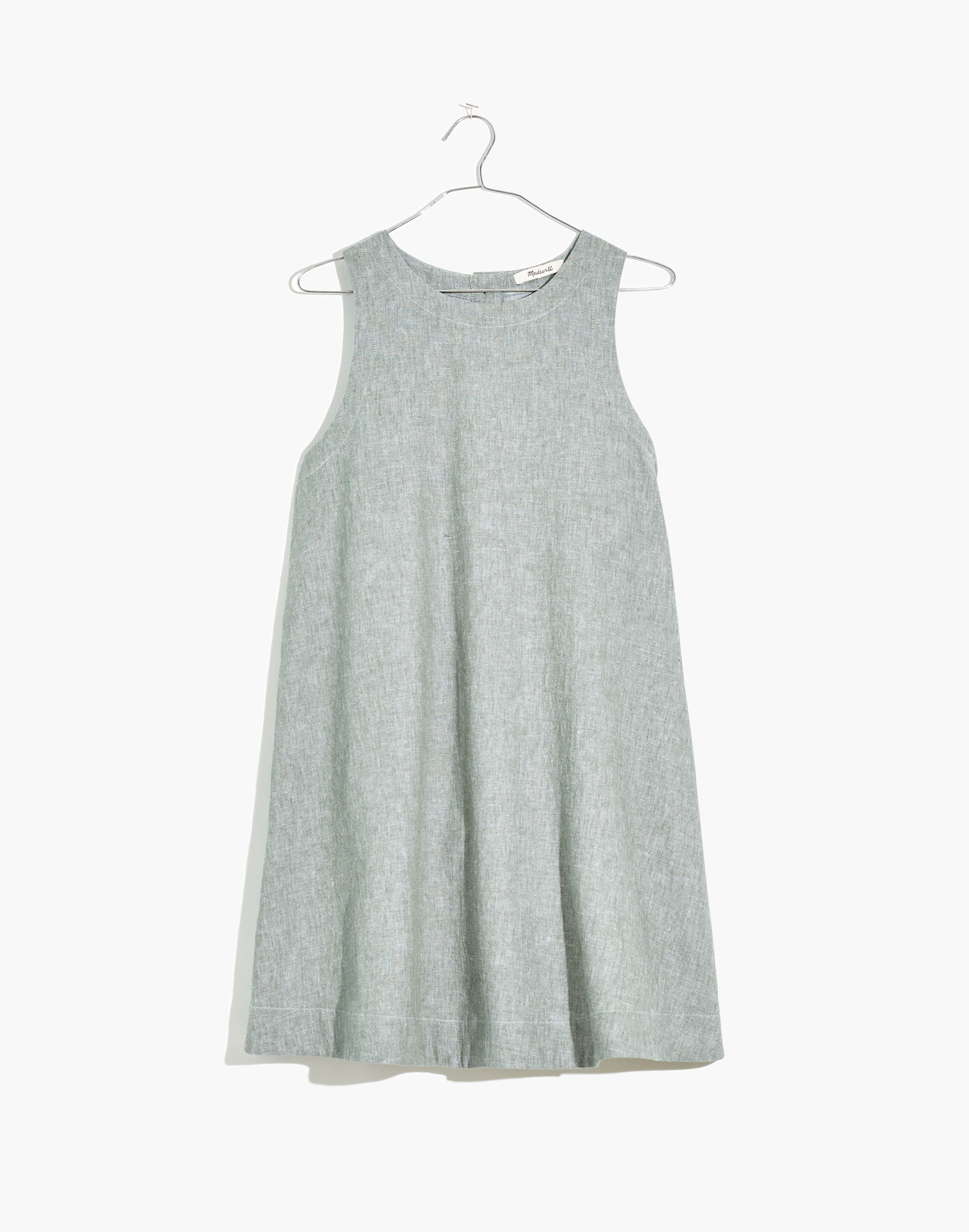 Plus Linen-Cotton Tank Mini Dress | Madewell