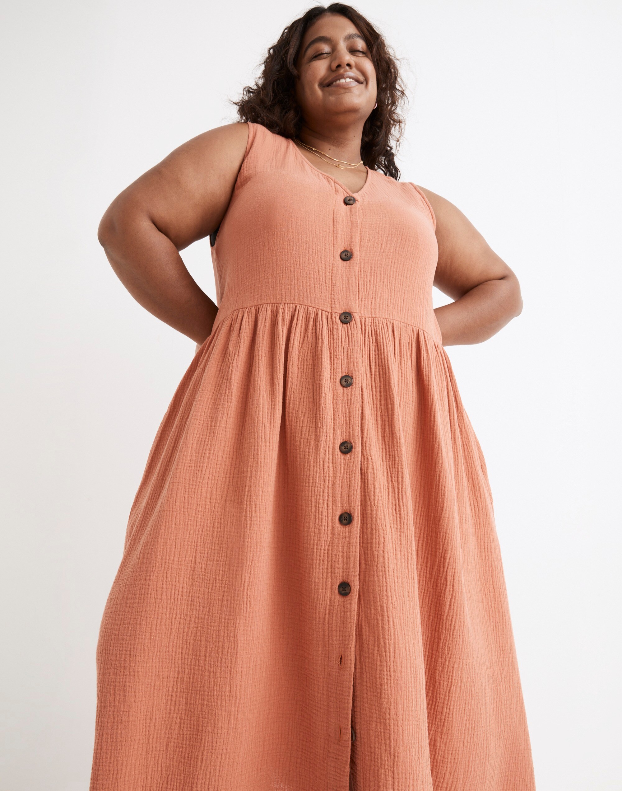 Madewell button waist dress best sale