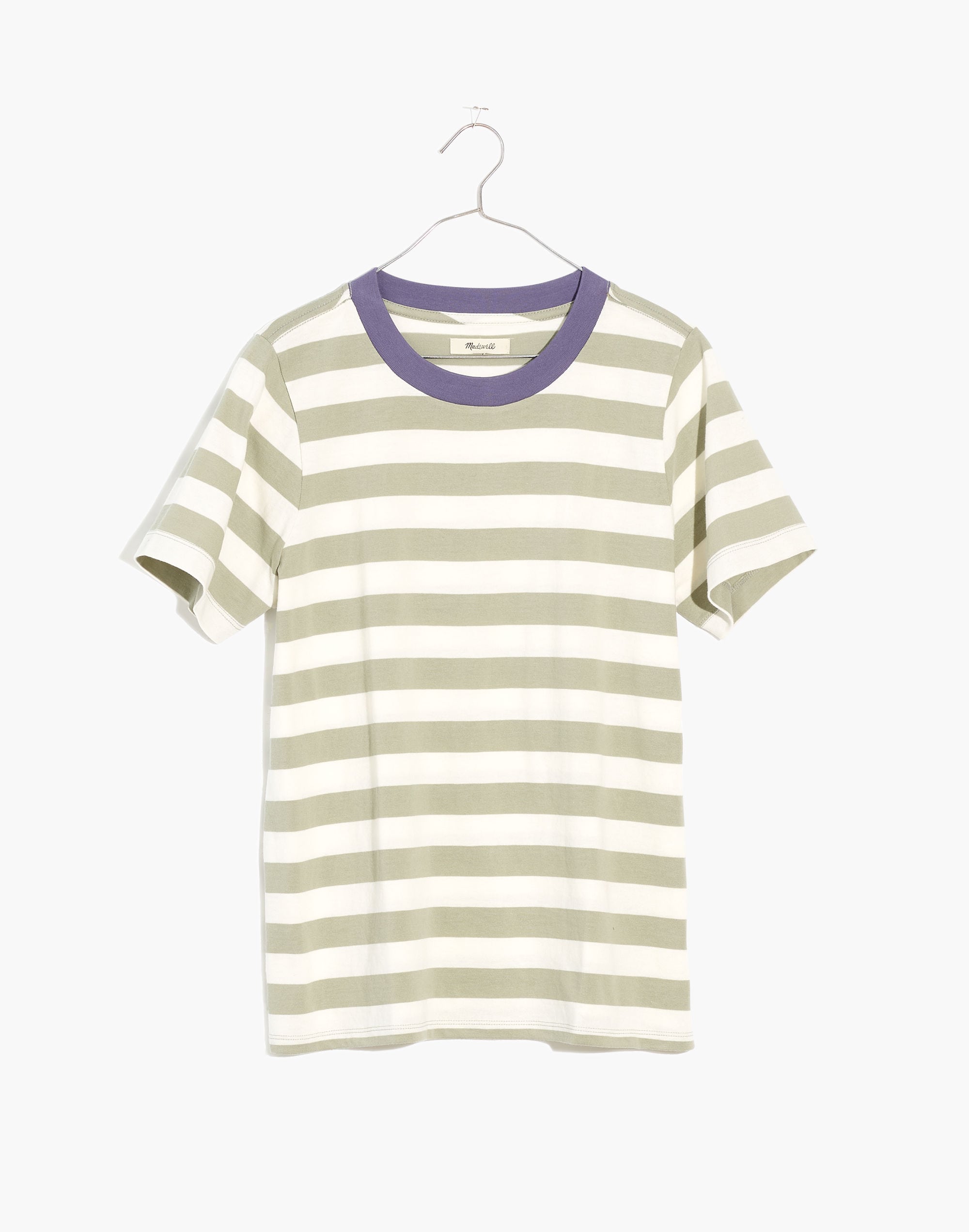 Supima® Cotton Essential Ringer Tee in Johnson Stripe | Madewell