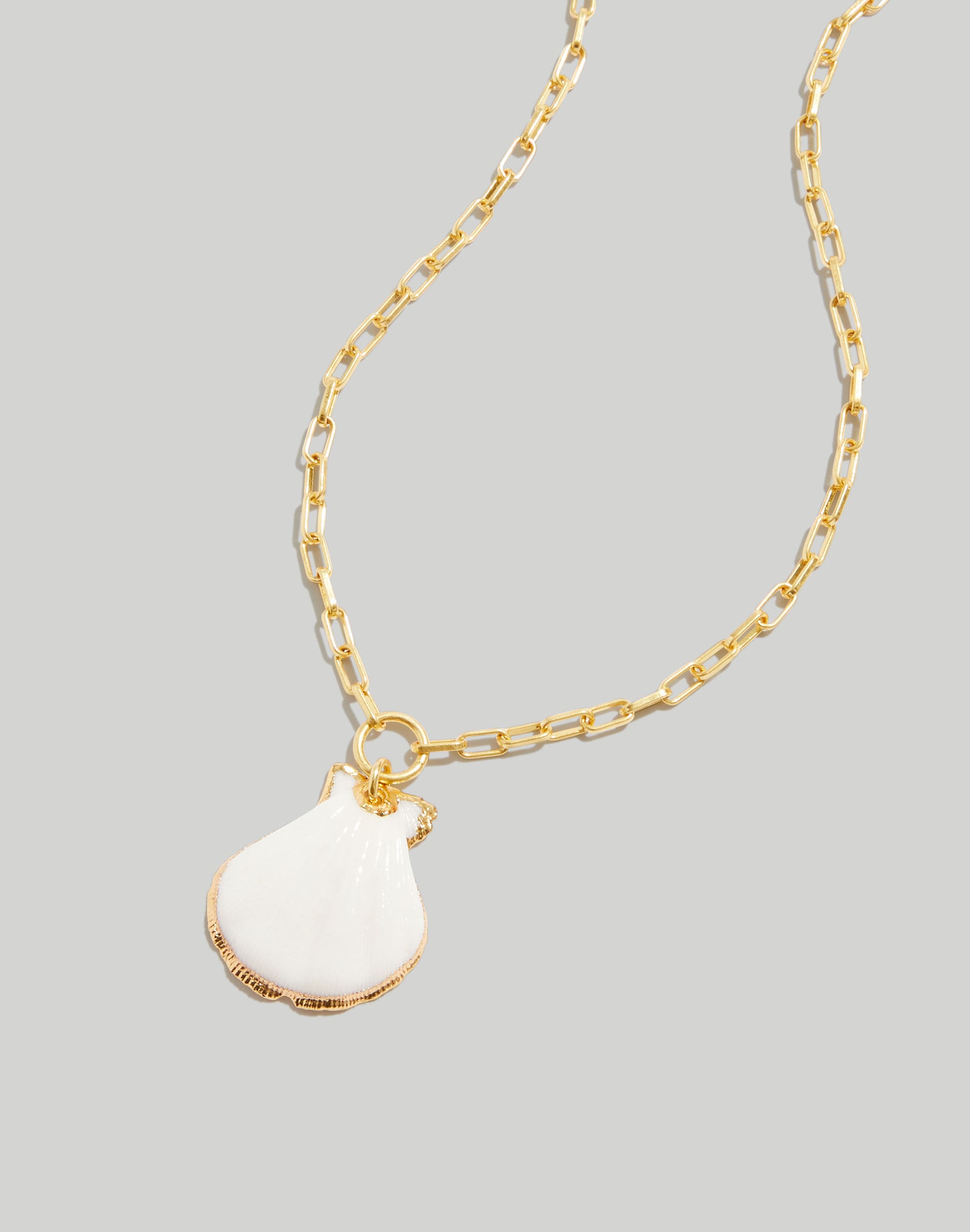 Gold-Plated Shell Pendant Necklace | Madewell