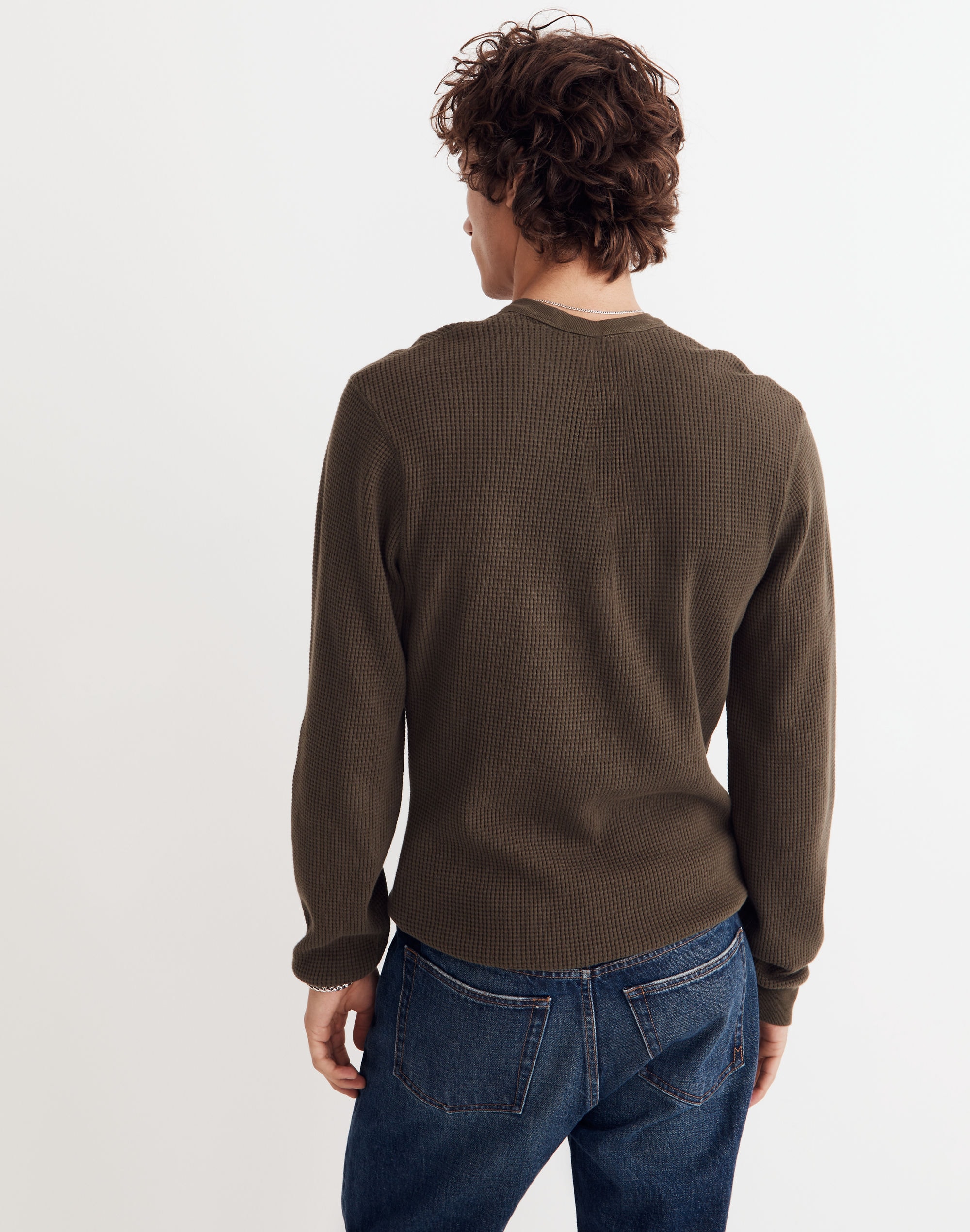 Waffle-Knit Sweatshirt | Madewell