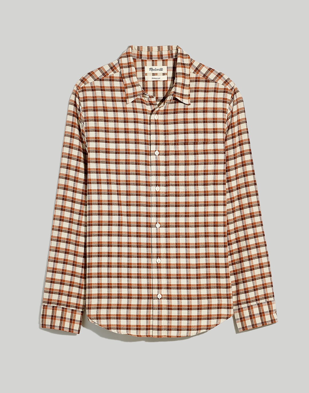 Perfect Flannel Tartan Long-Sleeved Shirt