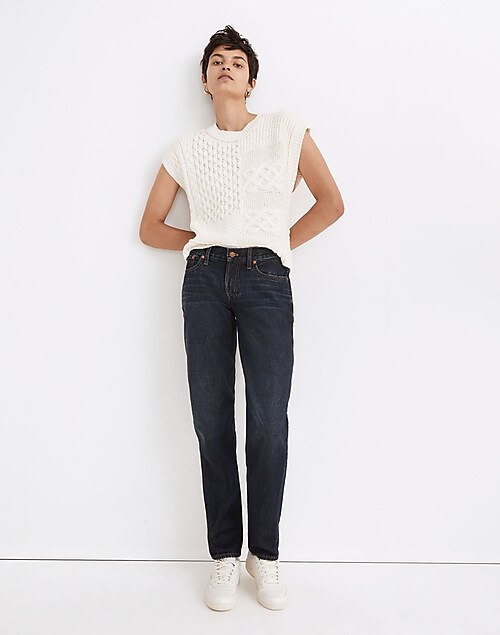 The Petite Perfect Vintage Wide-Leg Jean in Belmere Wash