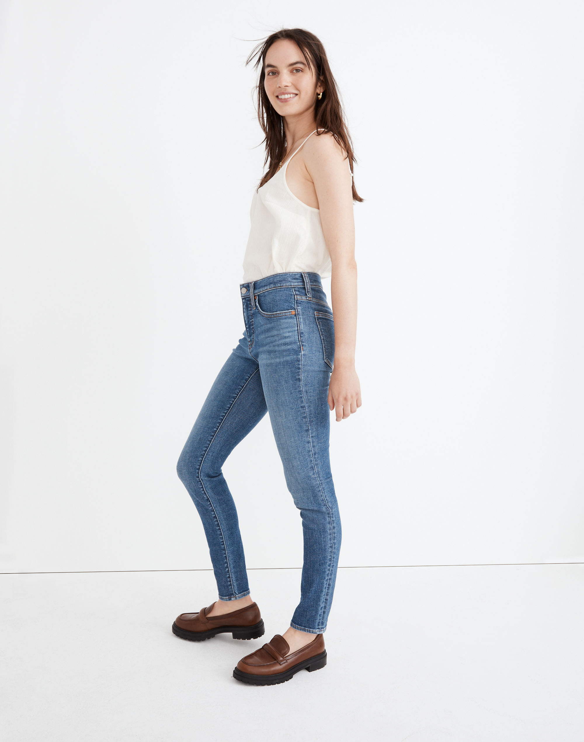 9" Mid-Rise Skinny Jeans Heathfield Wash | Madewell