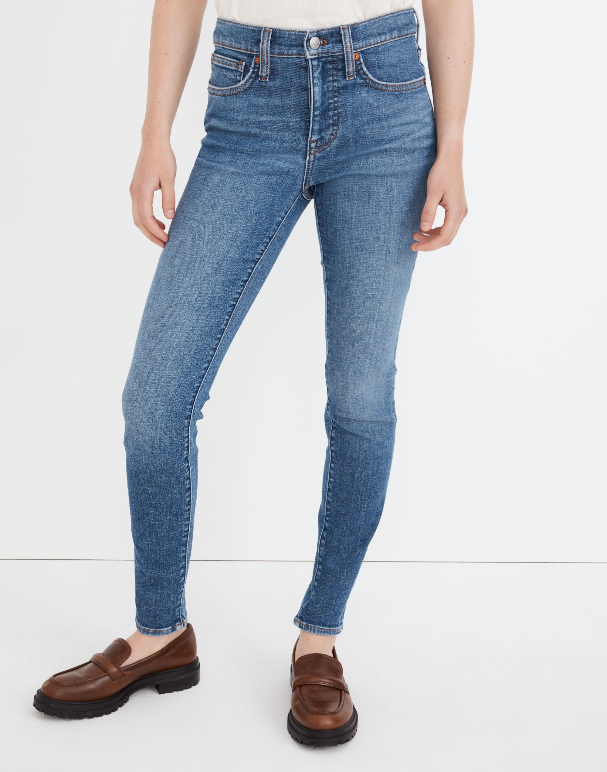 9" Mid-Rise Skinny Jeans Heathfield Wash | Madewell