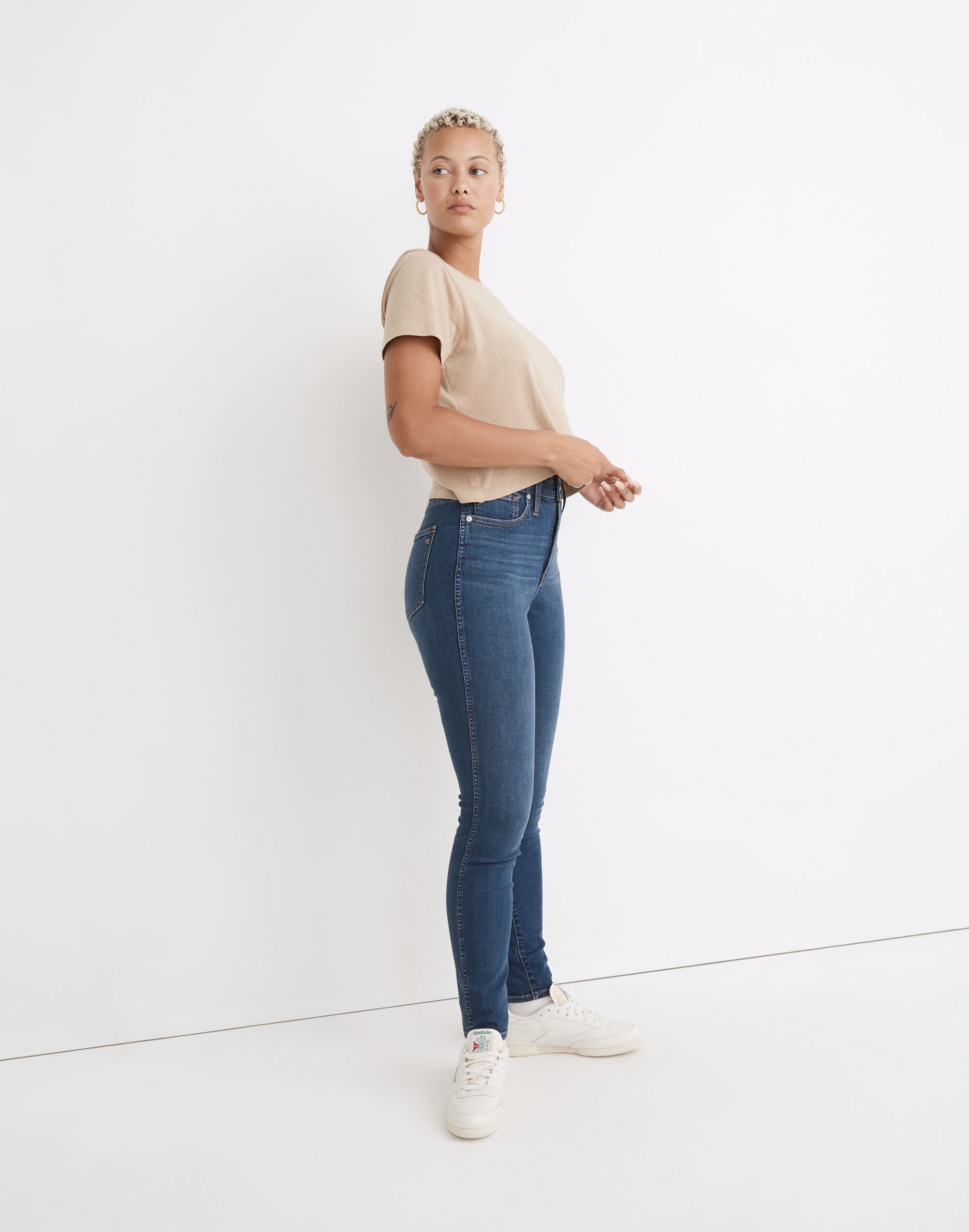 Curvy High-Rise Skinny Jeans Coronet Wash