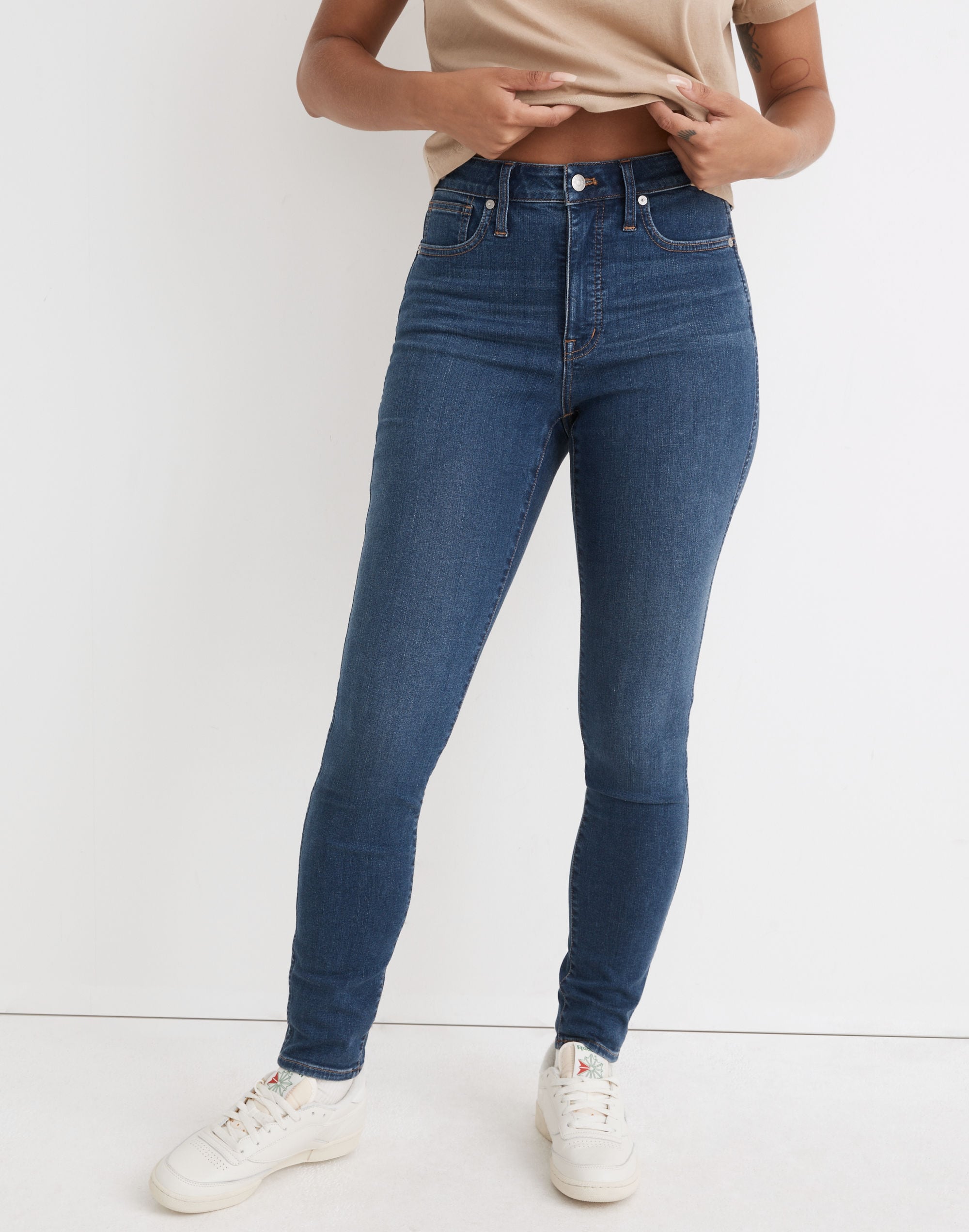 Curvy High-Rise Skinny Jeans Coronet Wash