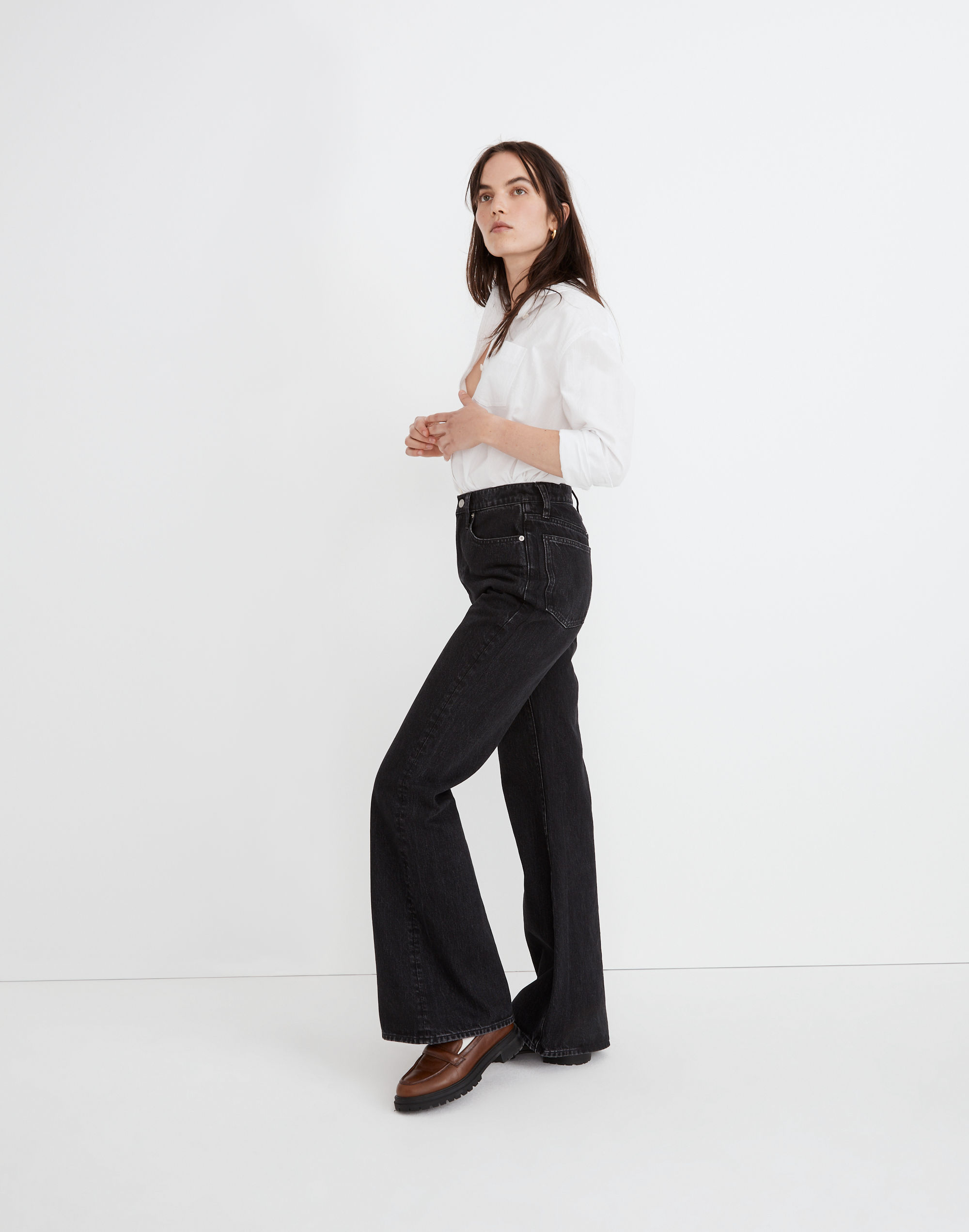 Baggy Flare Jeans Lunar Wash | Madewell