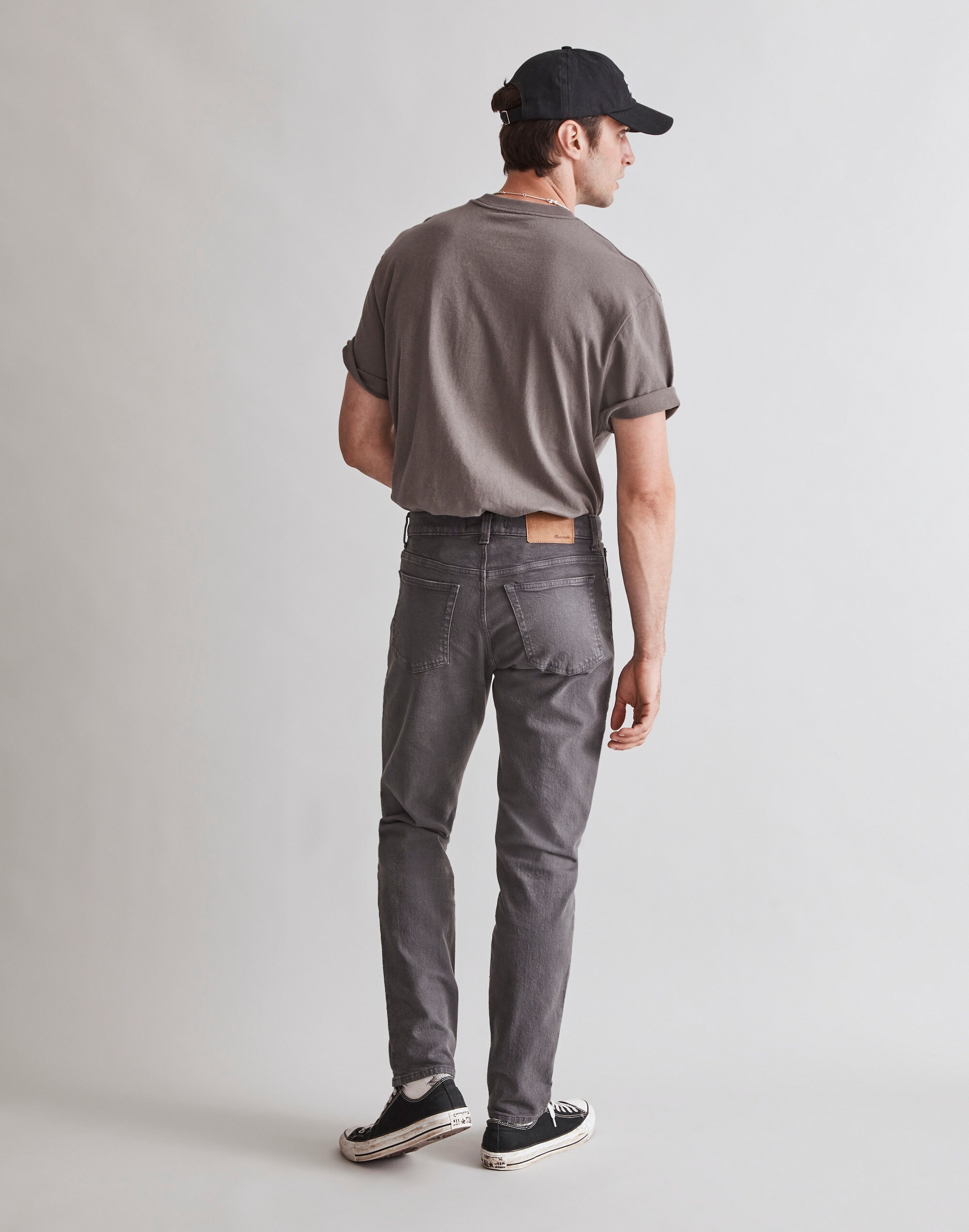 Garment-Dyed Slim Jeans