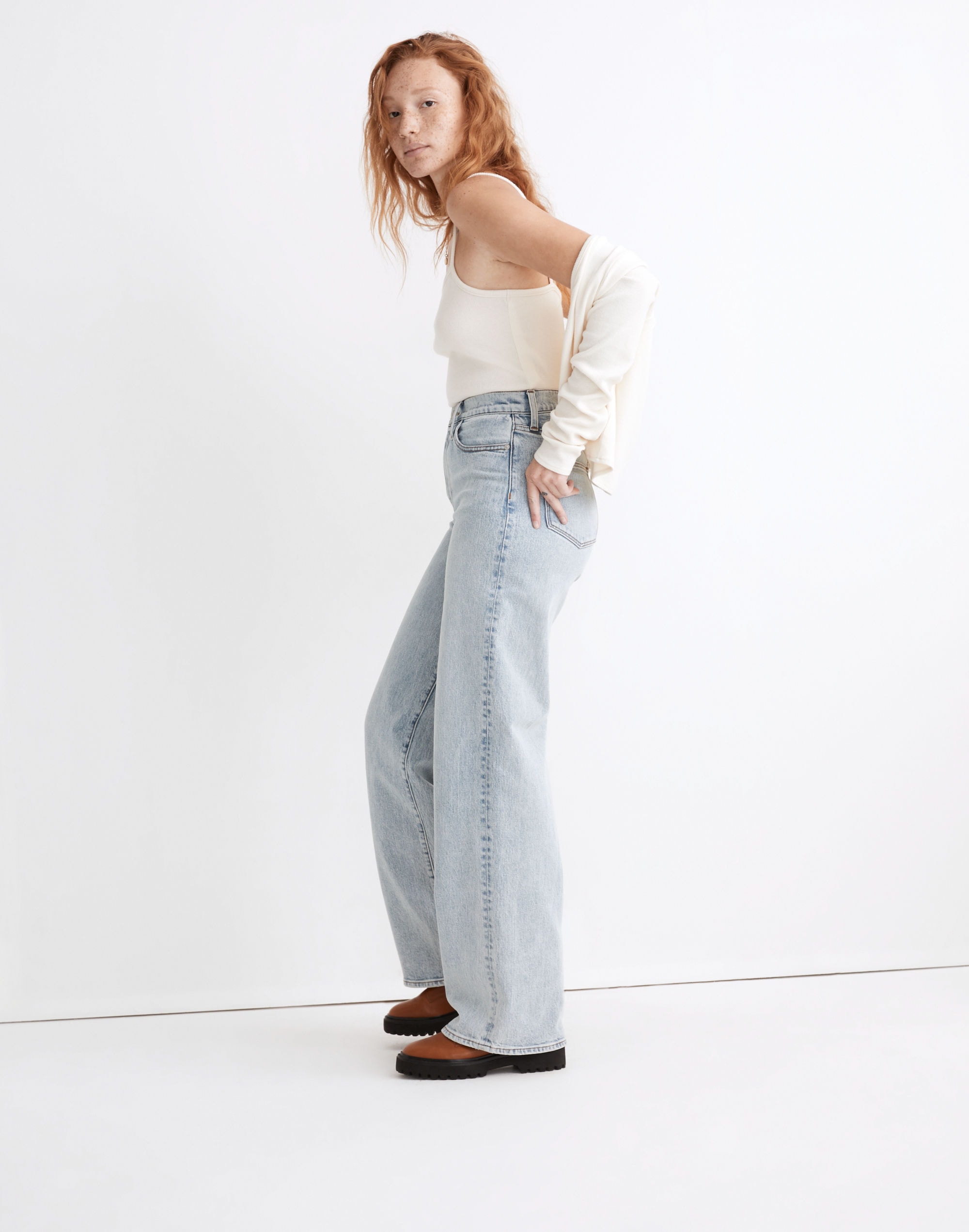 Superwide-Leg Jeans in Hollyhurst Wash | Madewell