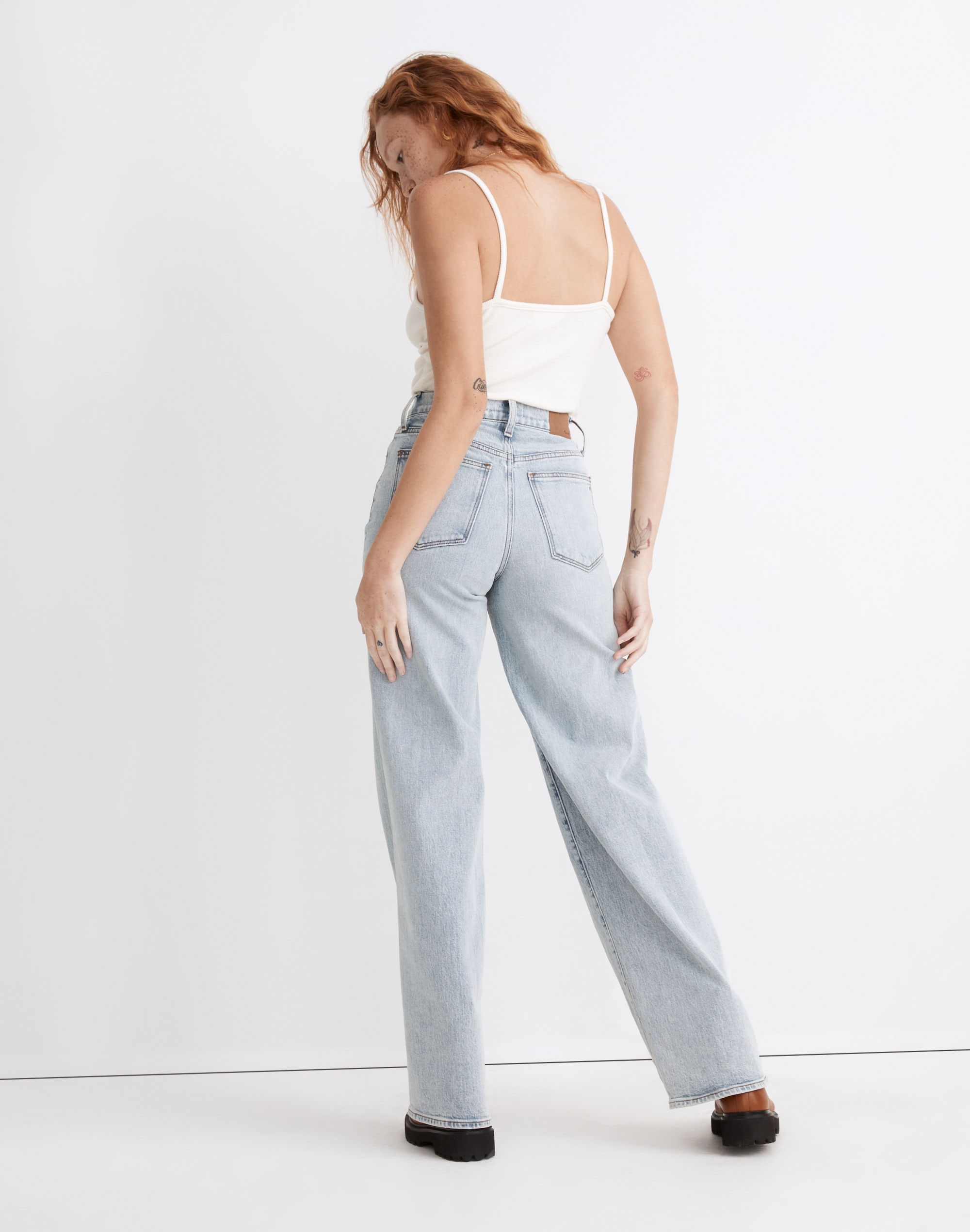 Superwide-Leg Jeans in Hollyhurst Wash | Madewell