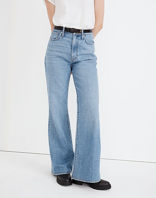 Baggy Flare Jeans in Cantwell Wash