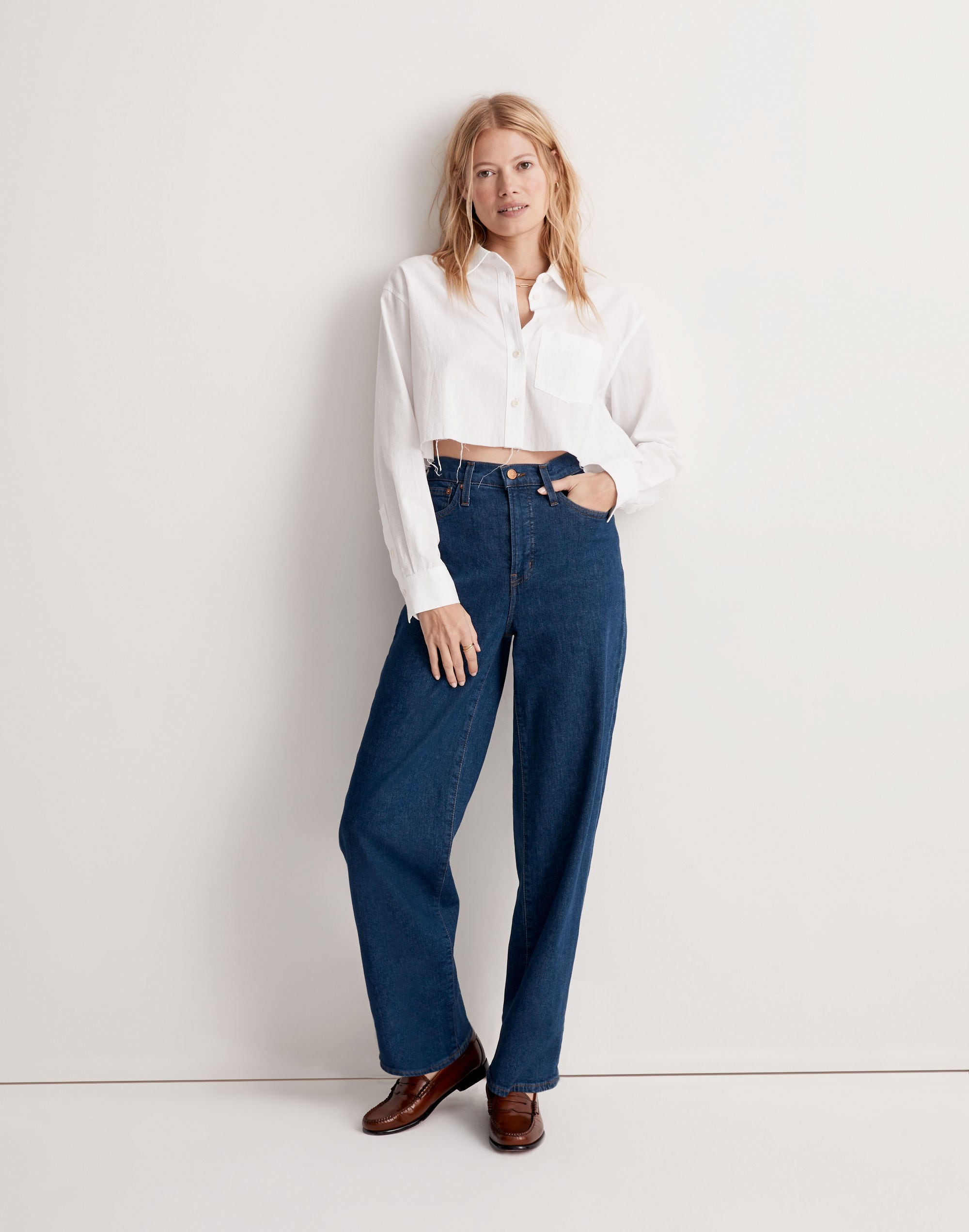 The Tall Perfect Vintage Wide-Leg Jean in Fairdale Wash