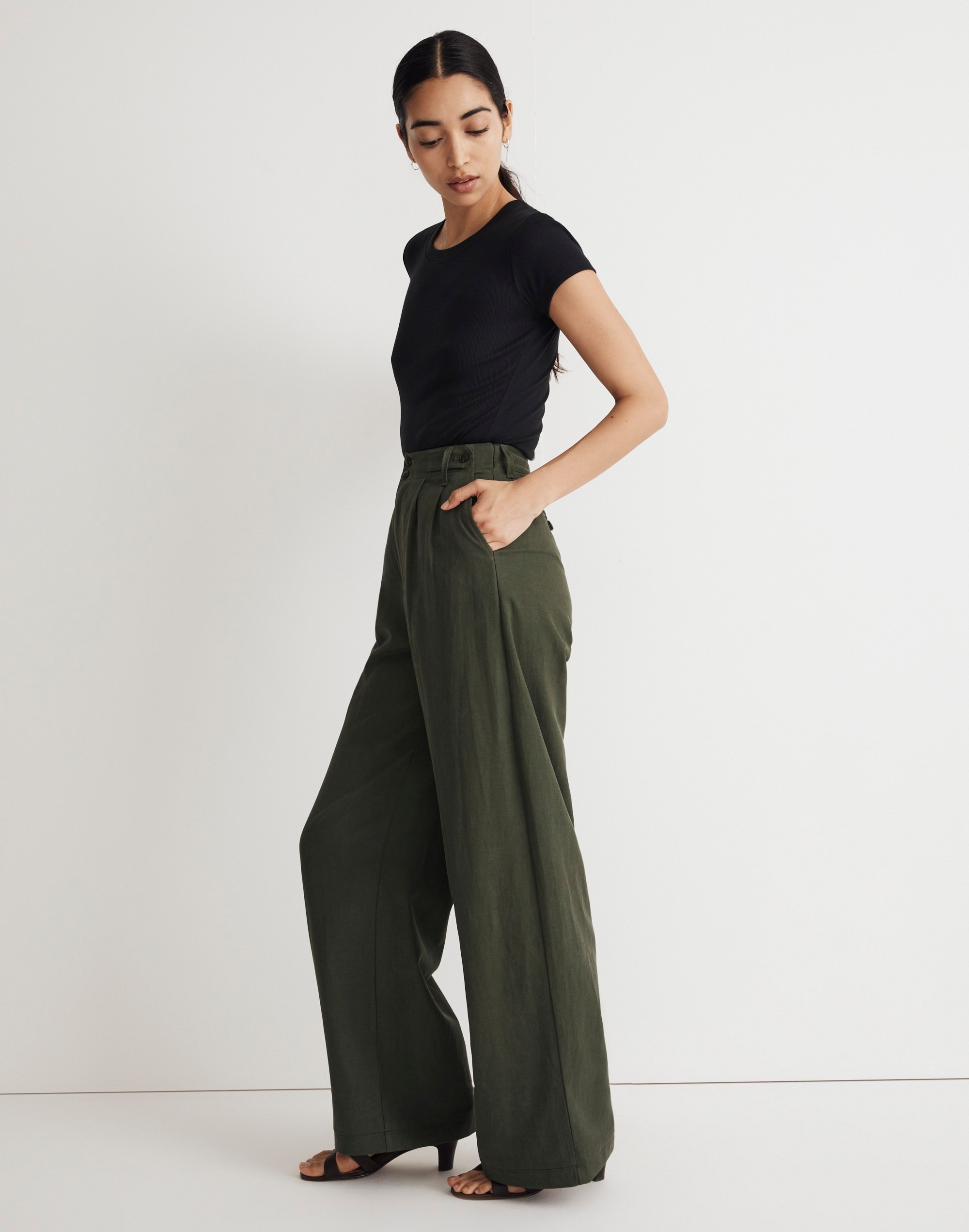 The Petite Harlow Wide-Leg Pant | Madewell