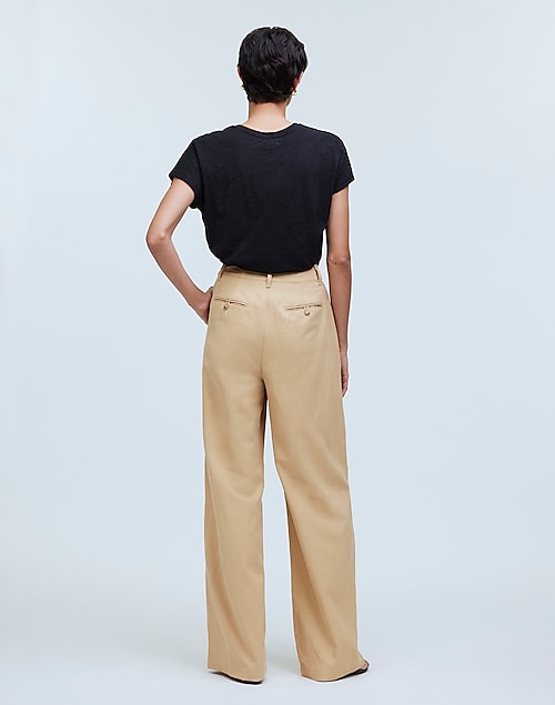 Zara Cargo Pants Trousers Wide Beige Size XS Bloggers Favorite