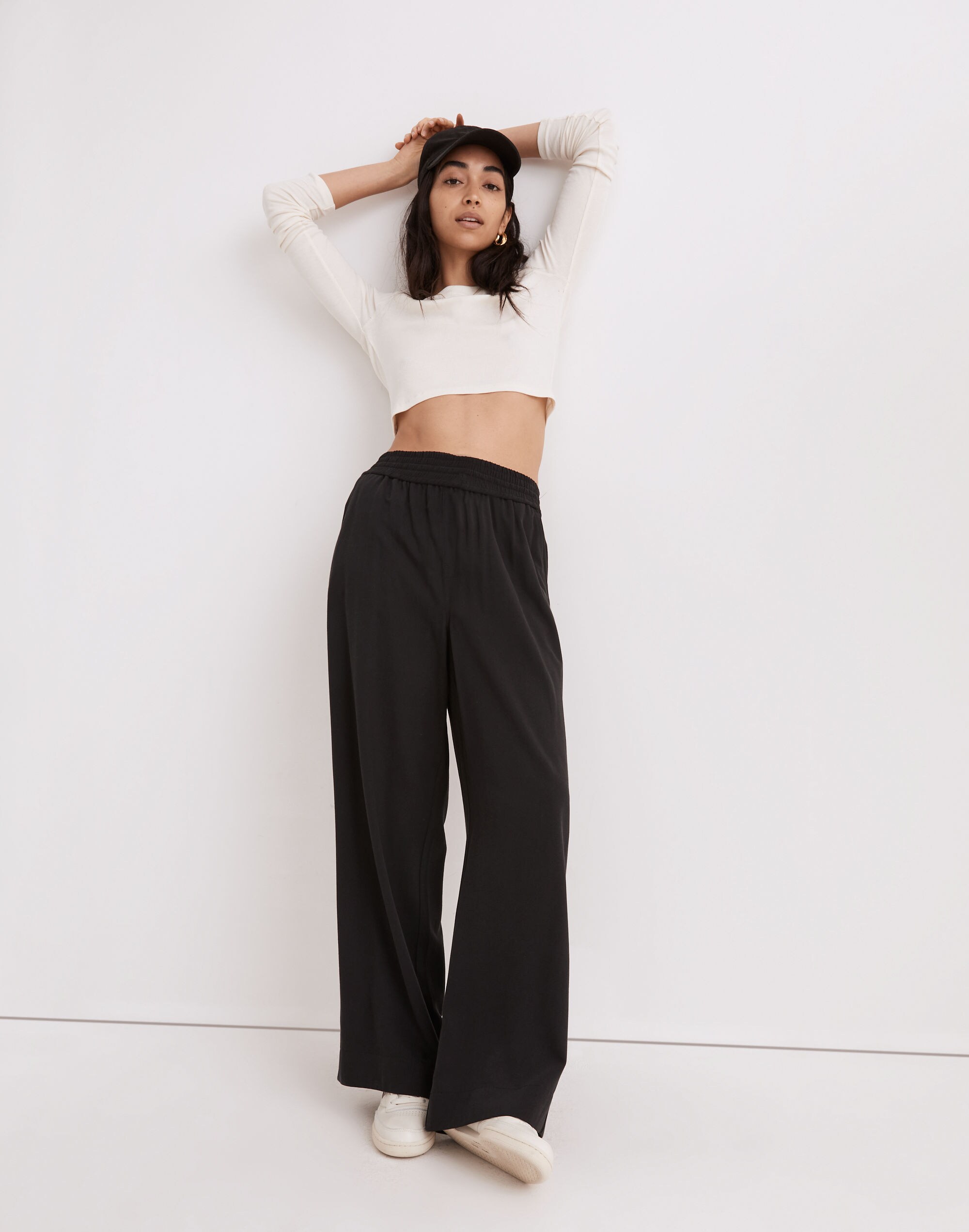 Drapeweave Carley Wide-Leg Pants