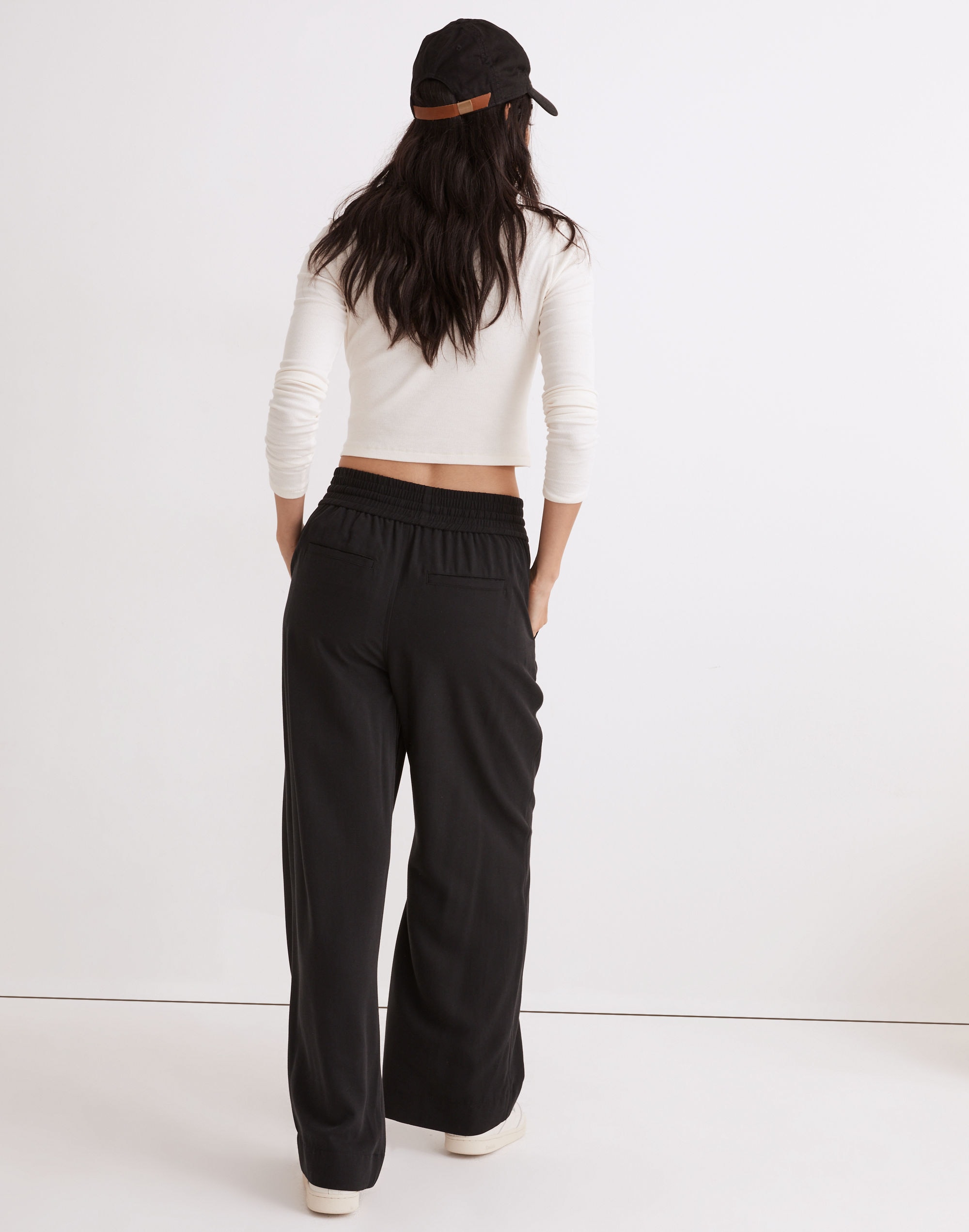 Drapeweave Carley Wide-Leg Pants