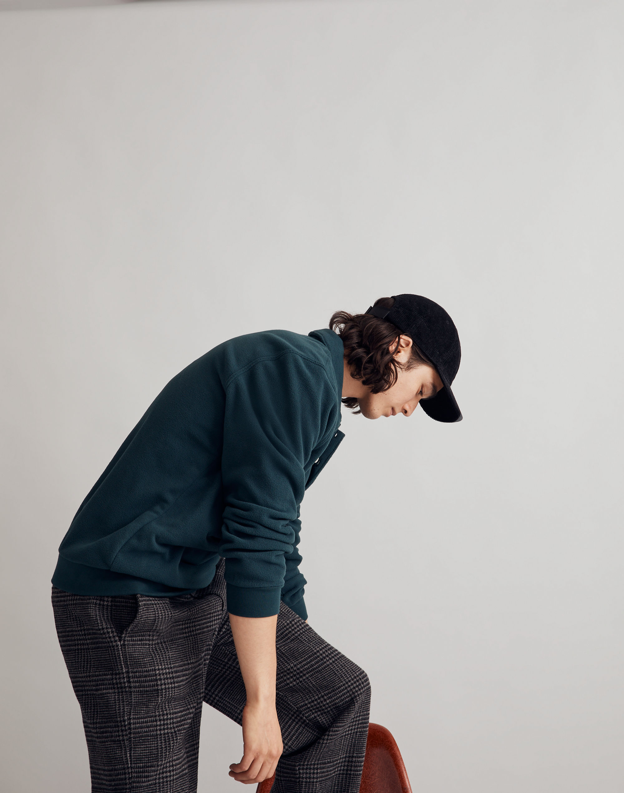 (Re)sourced Fleece Polo Shirt | Madewell