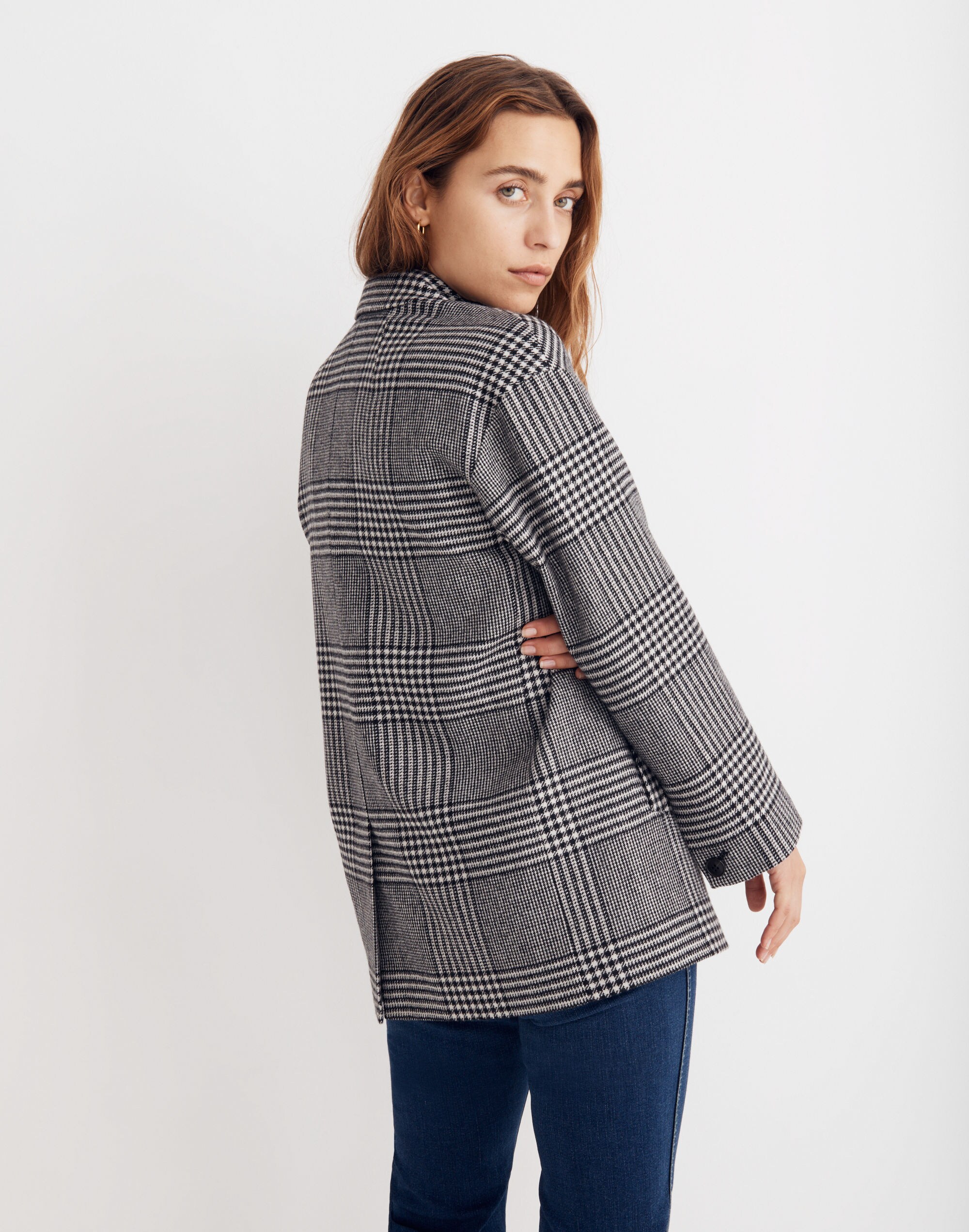 Oversized Dorset Blazer Adkins Plaid | Madewell