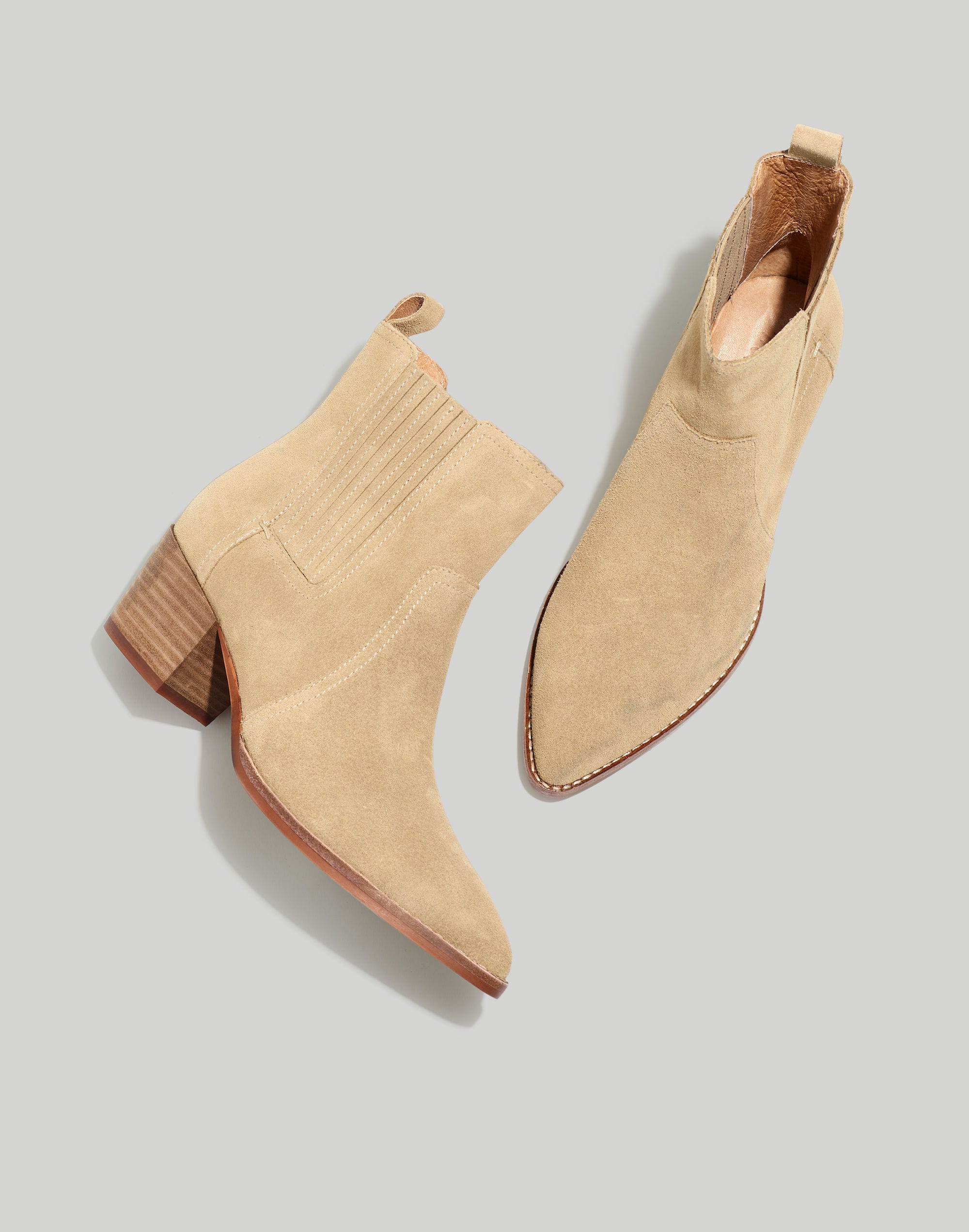 The Western Ankle Boot Suede