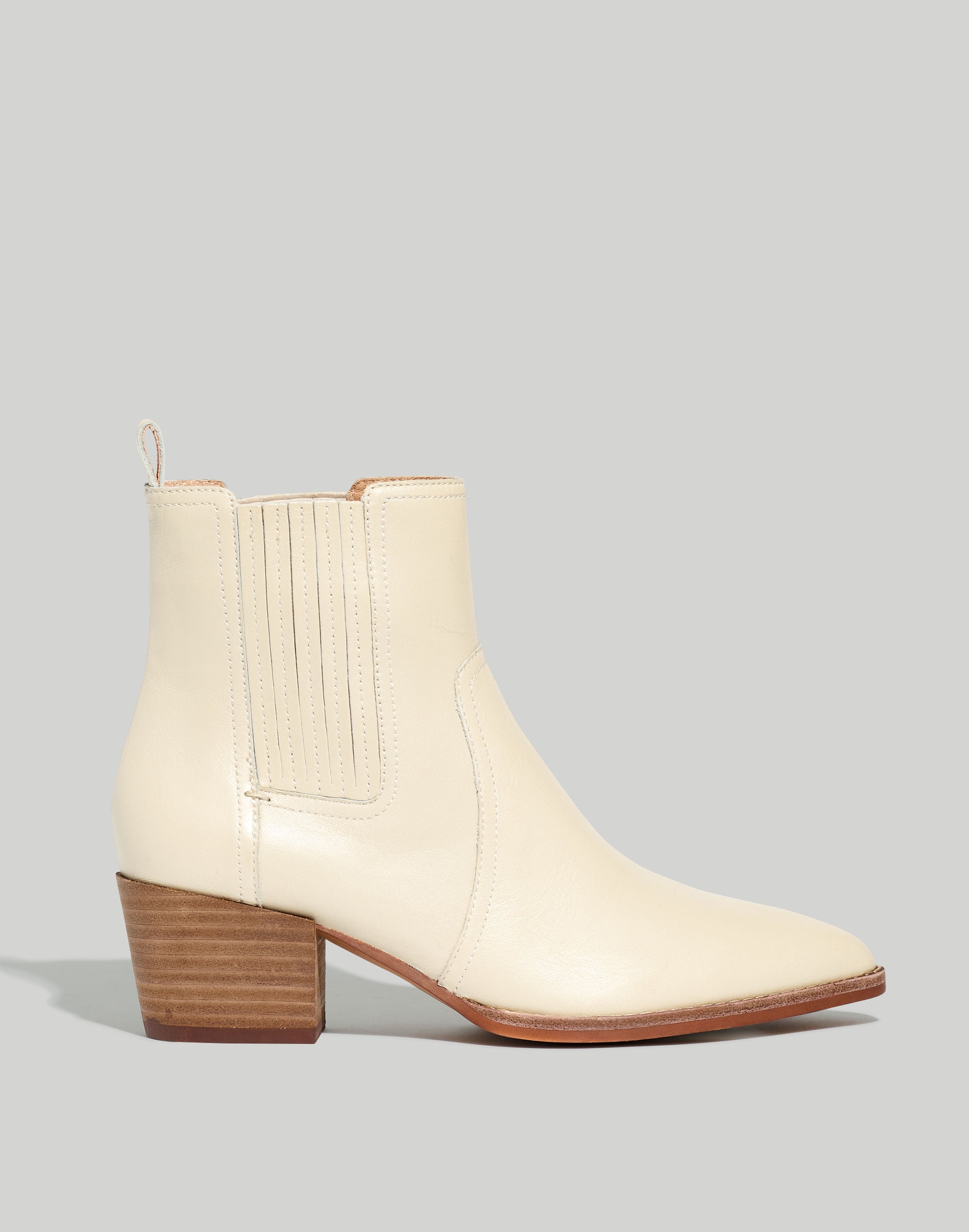 The Western Ankle Boot in Leather