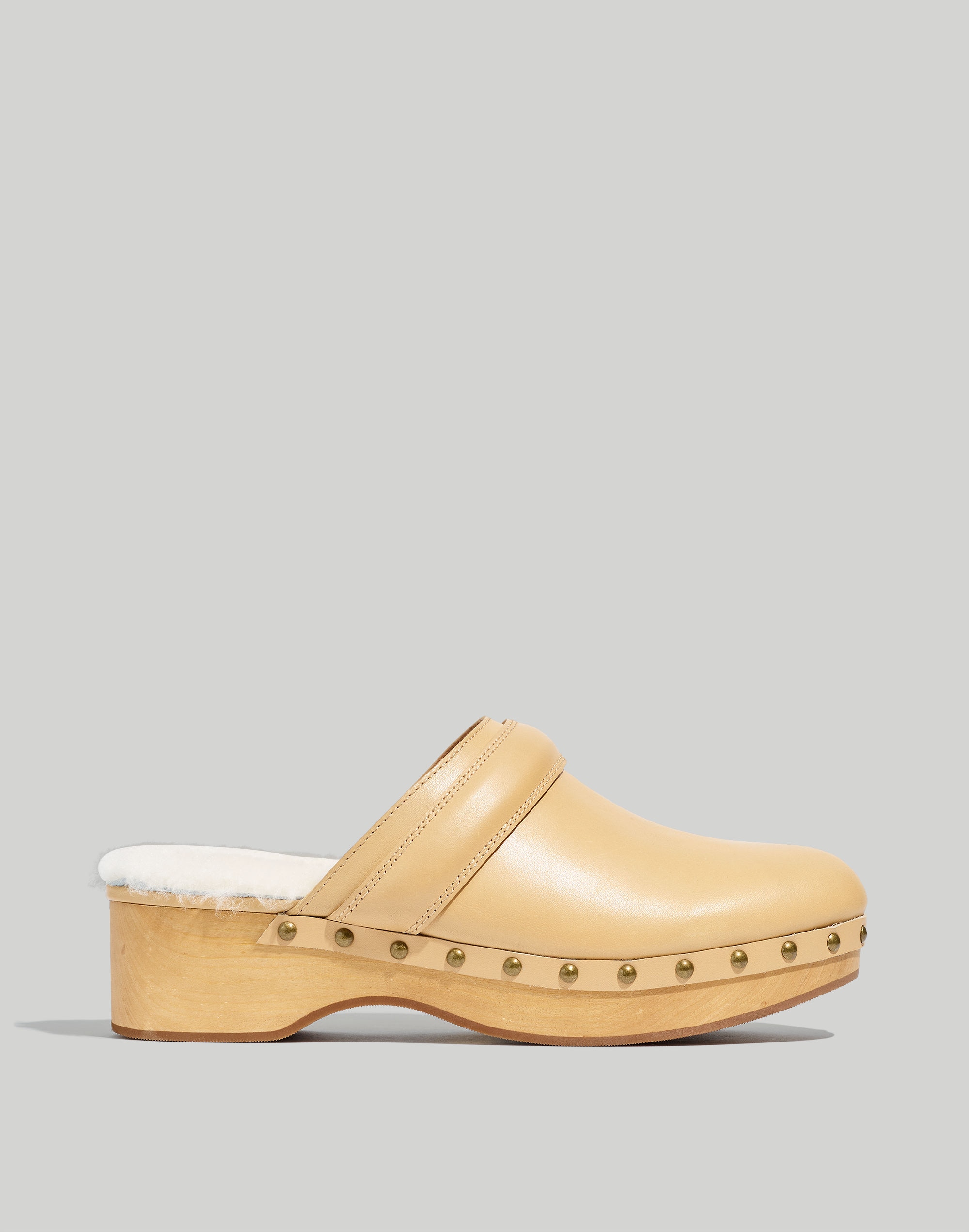 The Cecily Clog in Shearling