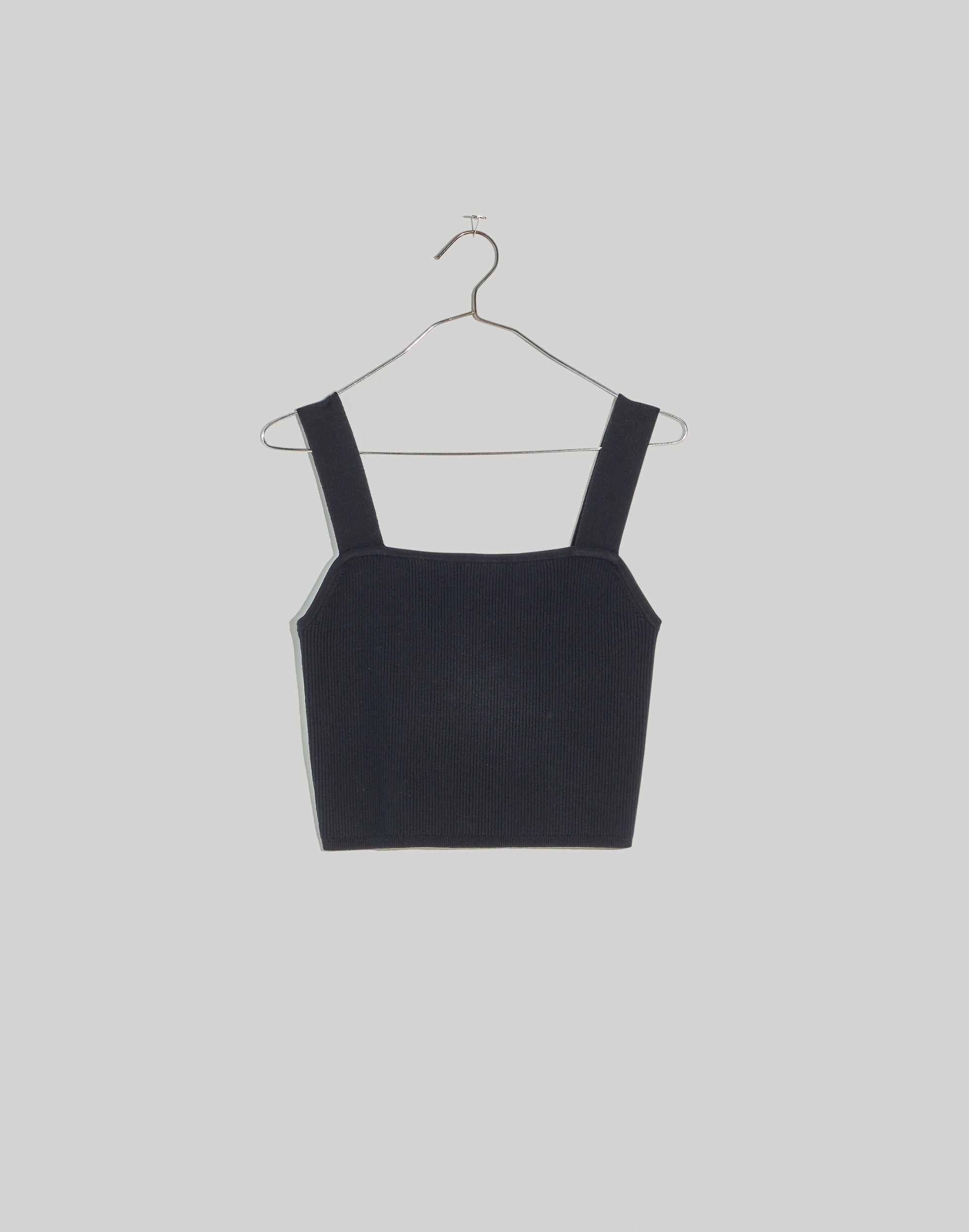 Dearing Square-Neck Crop Sweater Tank