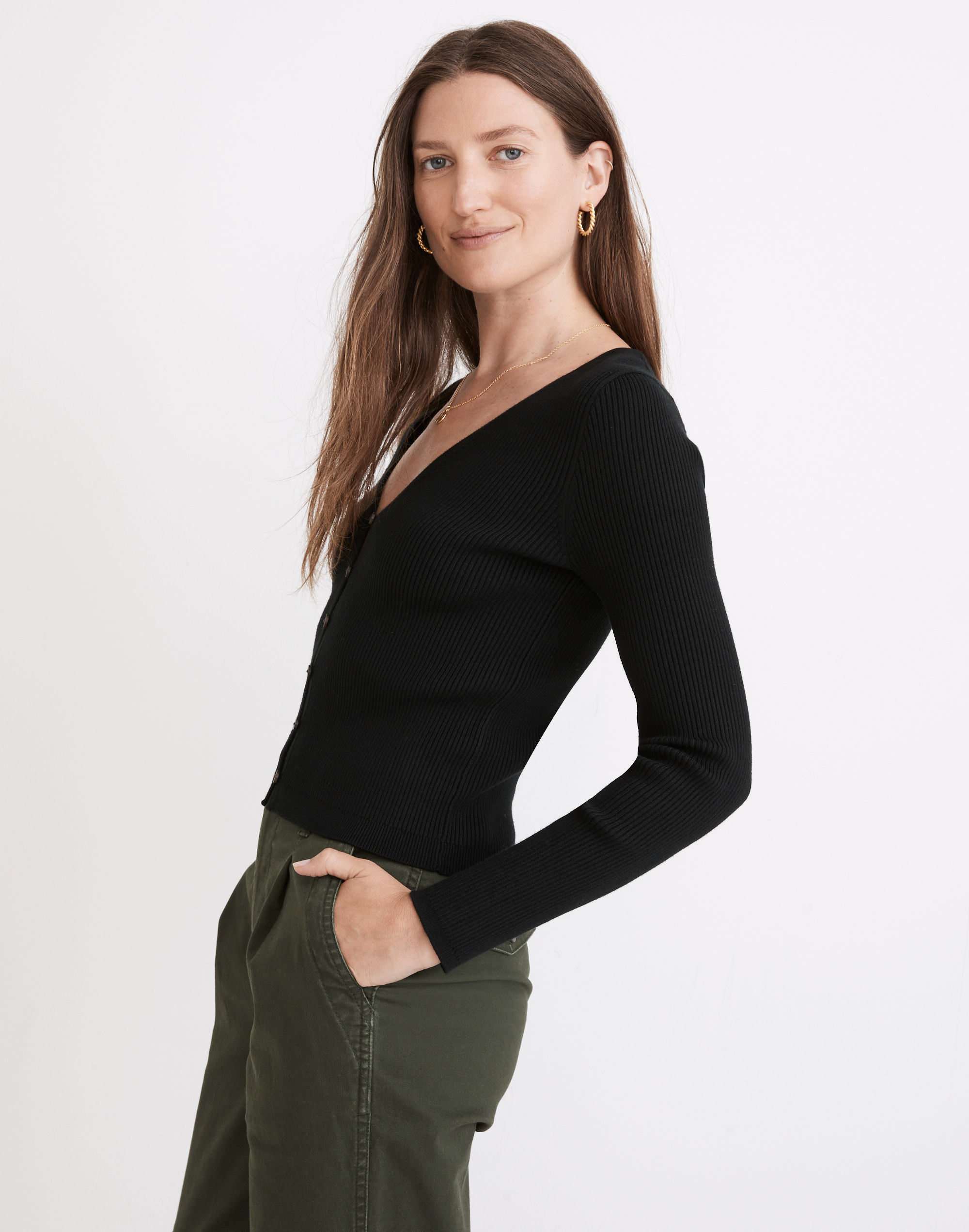 Carmon Crop Cardigan Sweater | Madewell