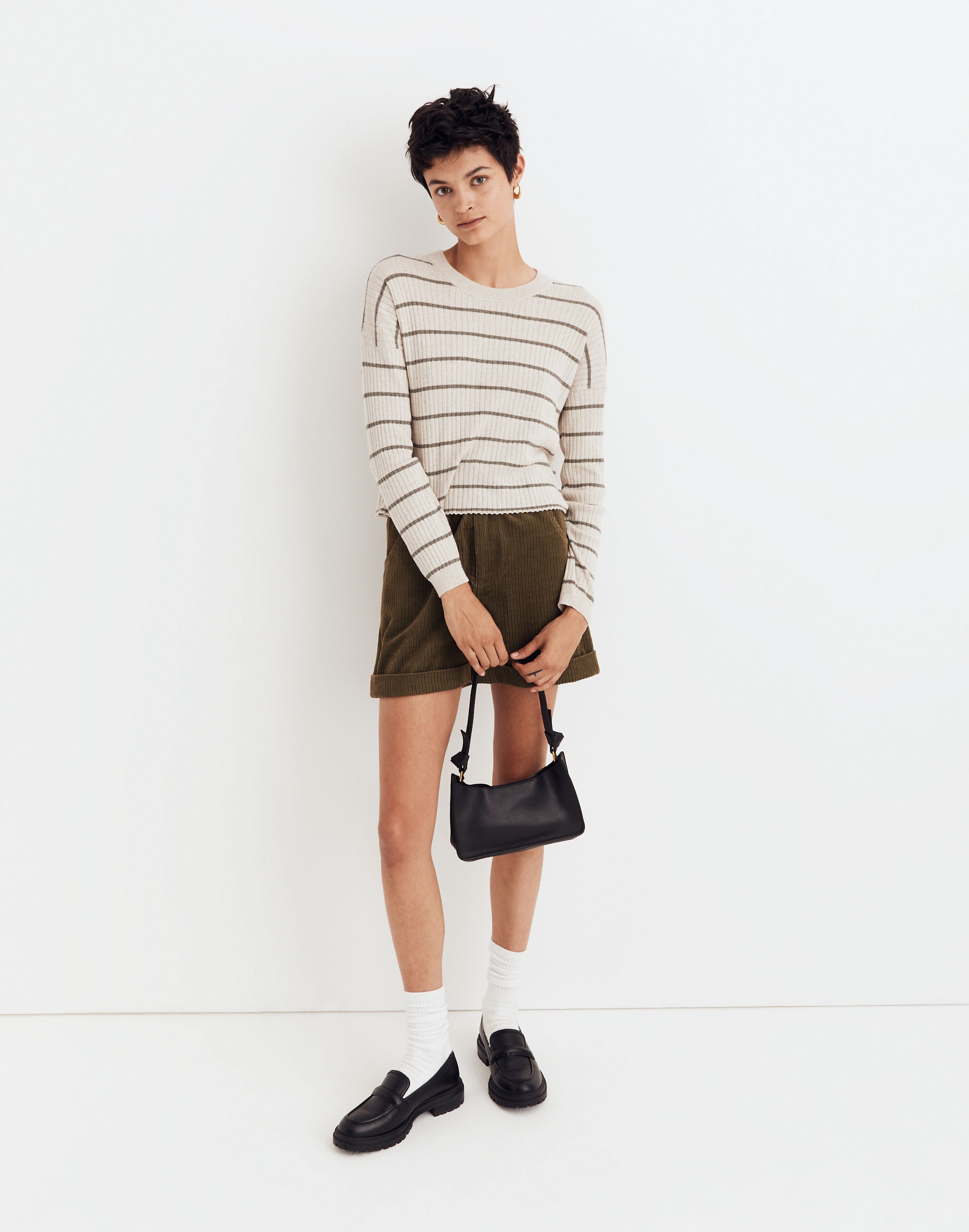 Lawson Crop Pullover Sweater Stripe | Madewell