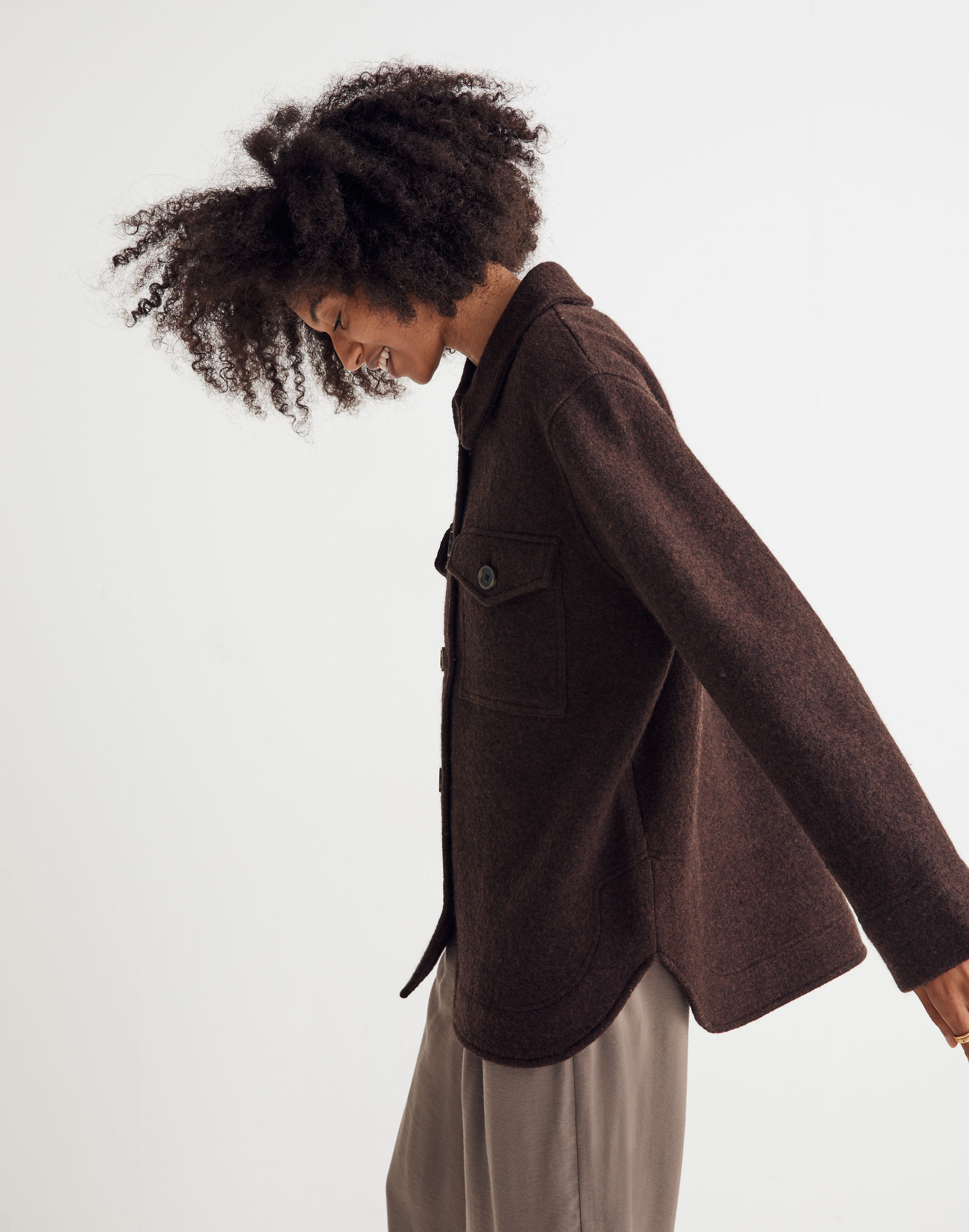 Boiled Wool Shirt-Jacket | Madewell