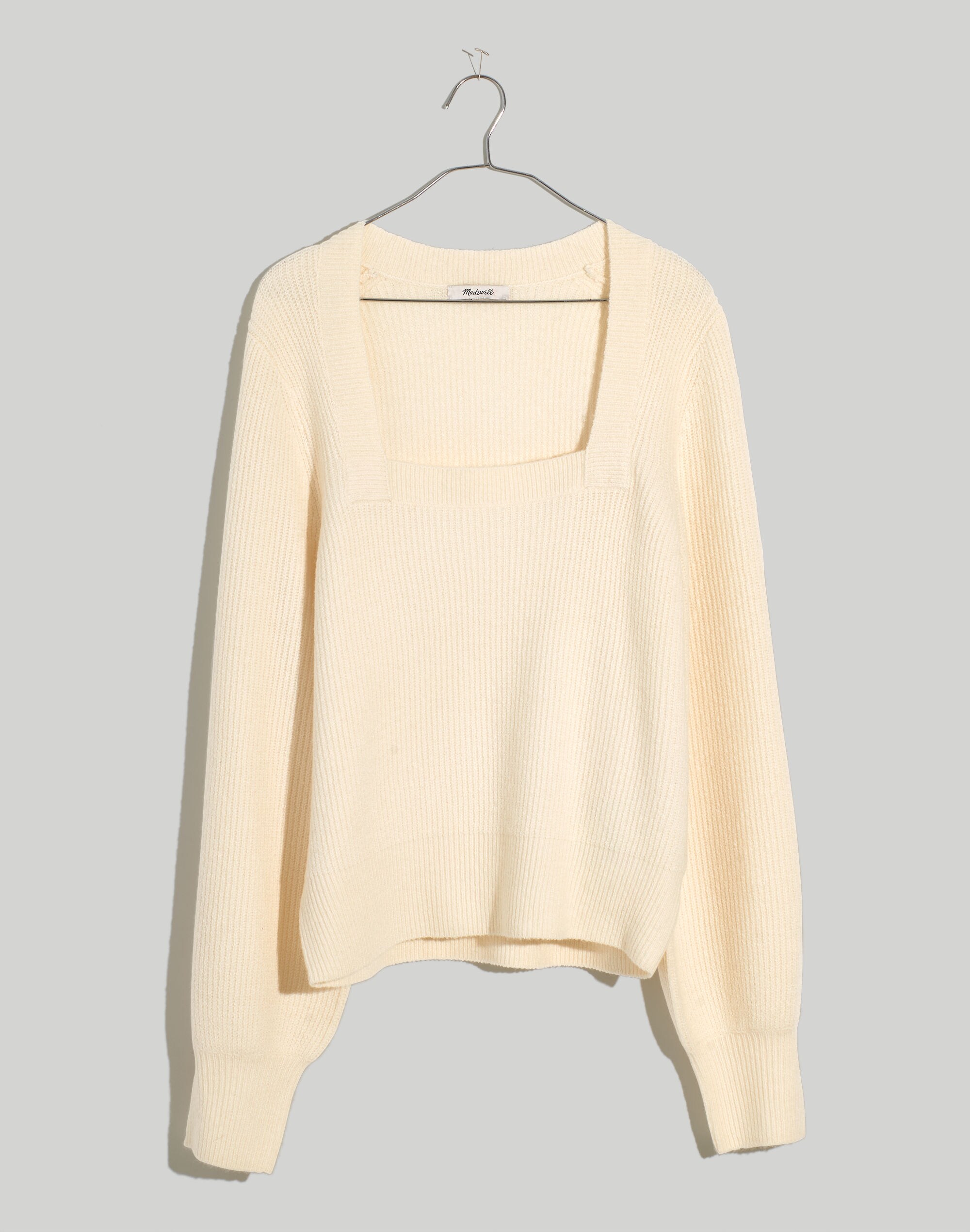 Melwood Square-Neck Pullover Sweater Coziest Yarn | Madewell