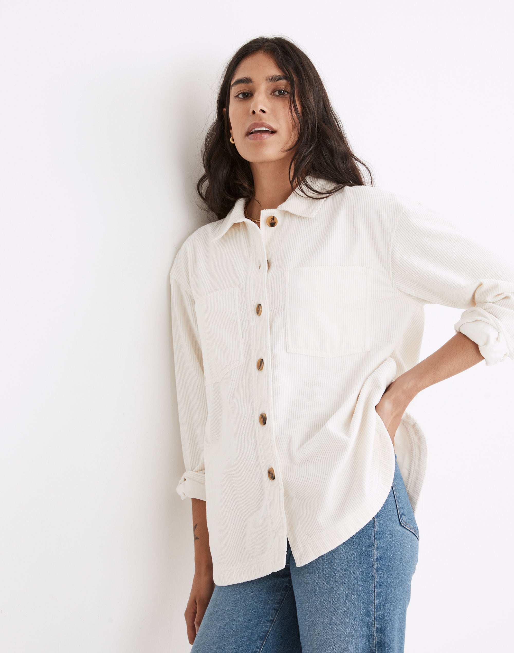 Corduroy Kentwood Oversized Shirt-Jacket | Madewell