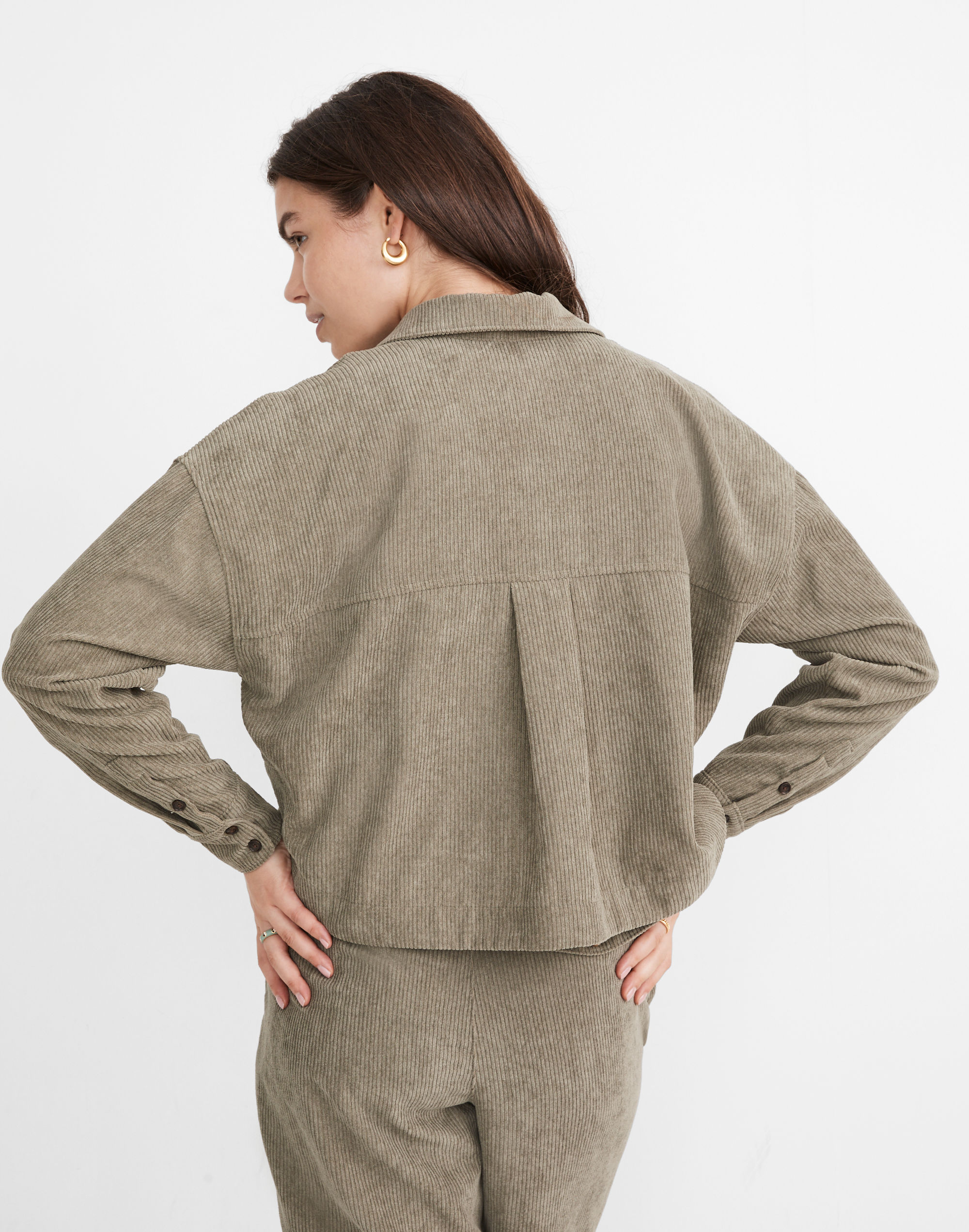 Corduroy Hartfield Crop Shirt | Madewell