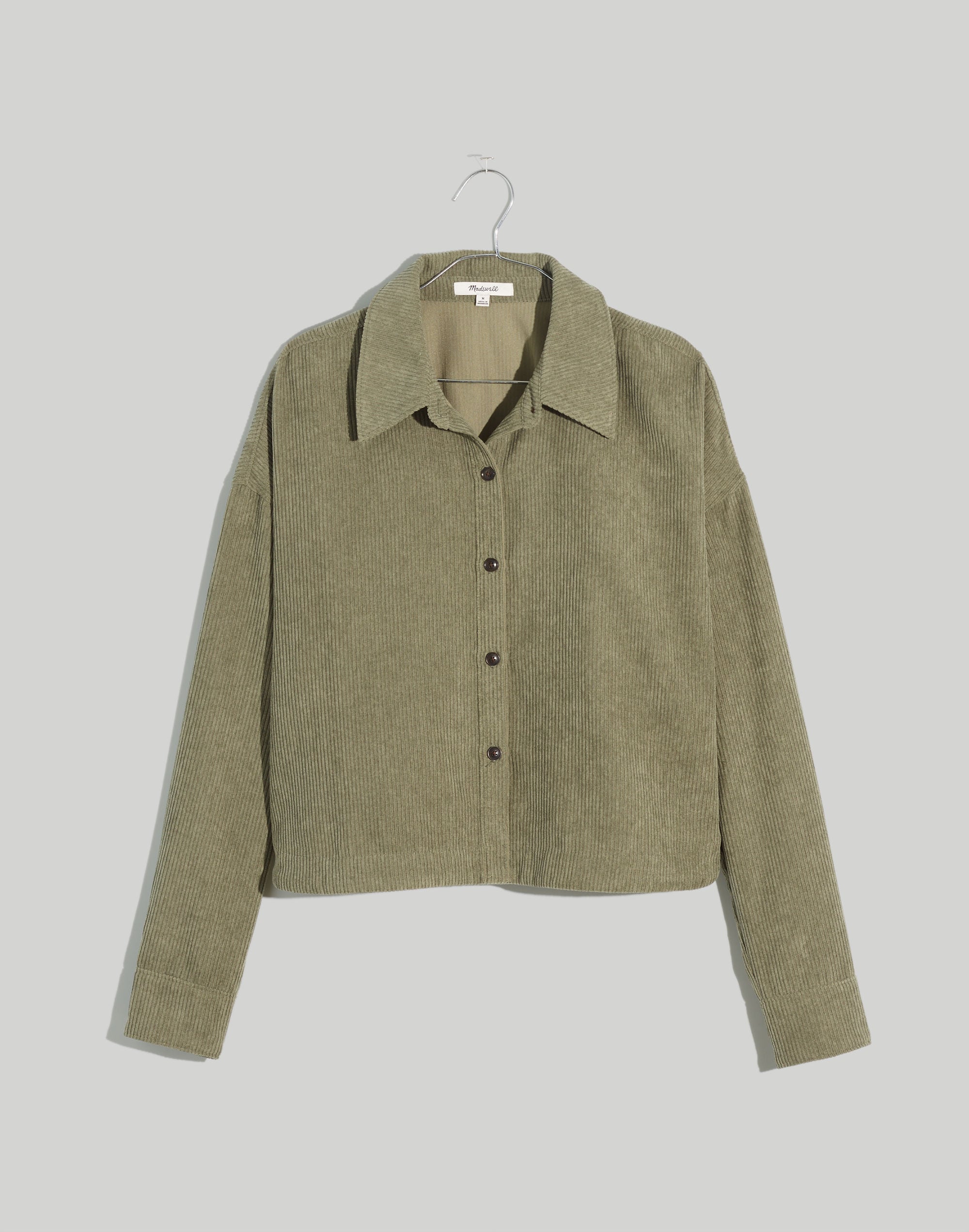 Corduroy Hartfield Crop Shirt | Madewell