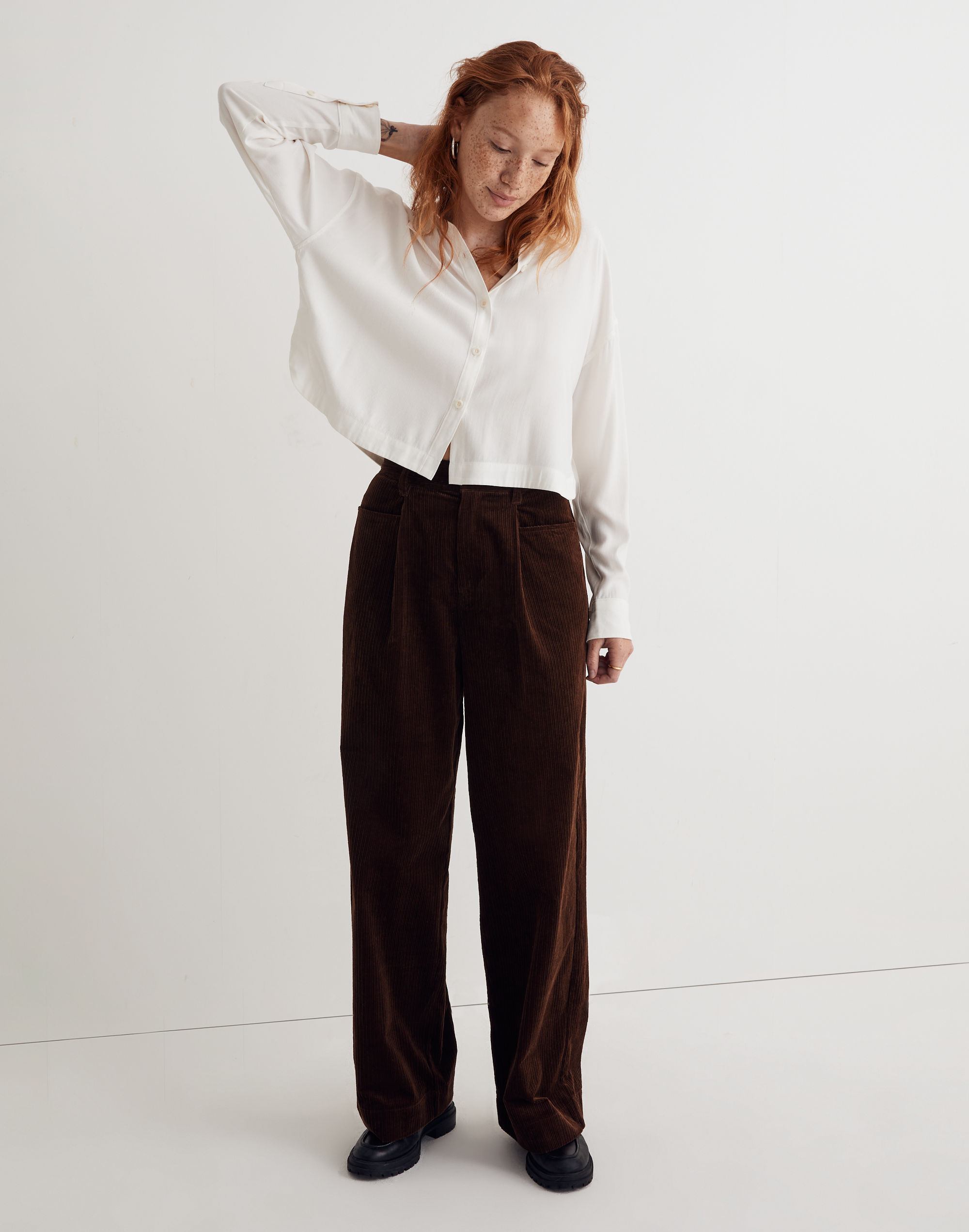 Lusterweave Hartfield Crop Shirt | Madewell