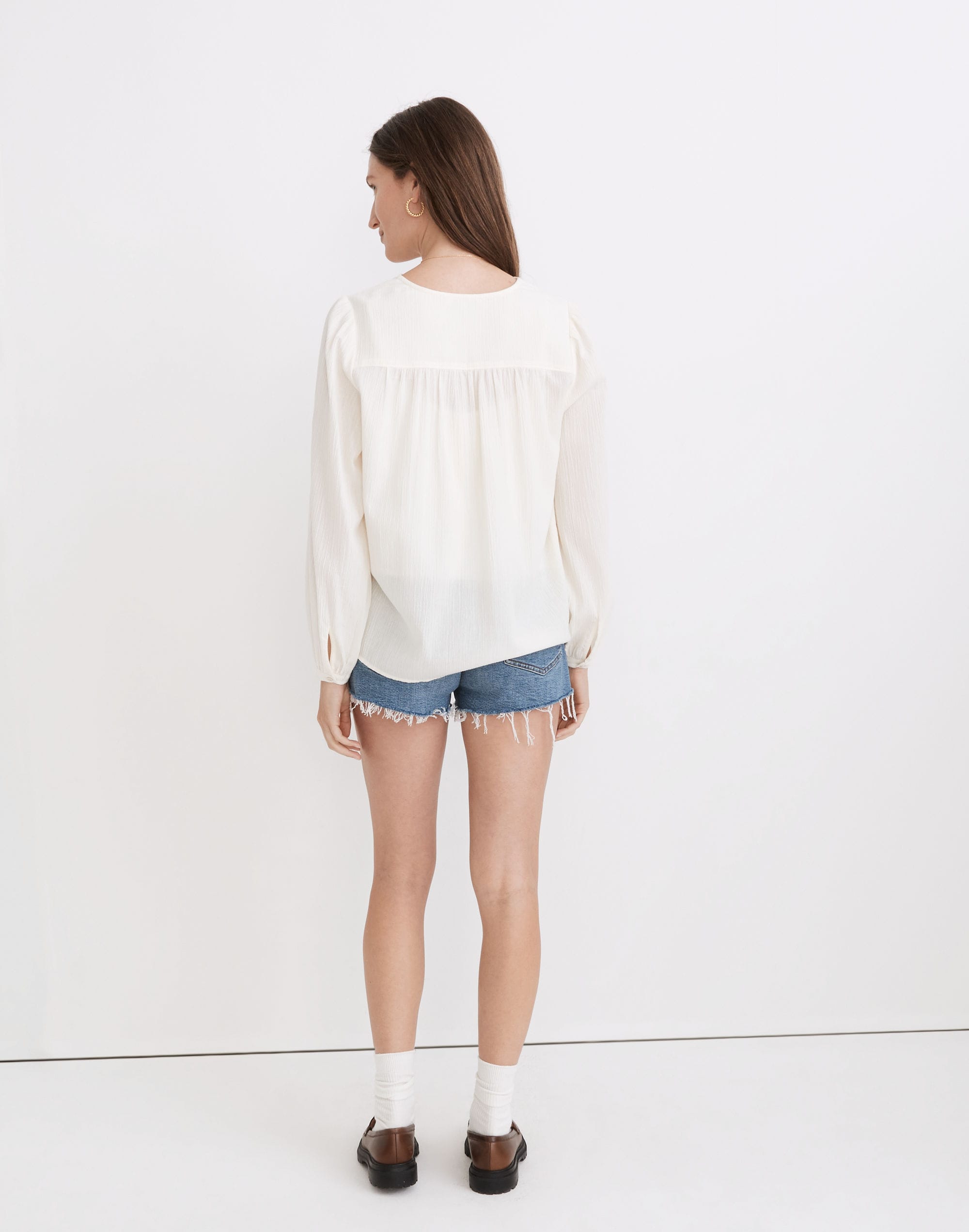 Eyelet-Trim Twin Set Top | Madewell