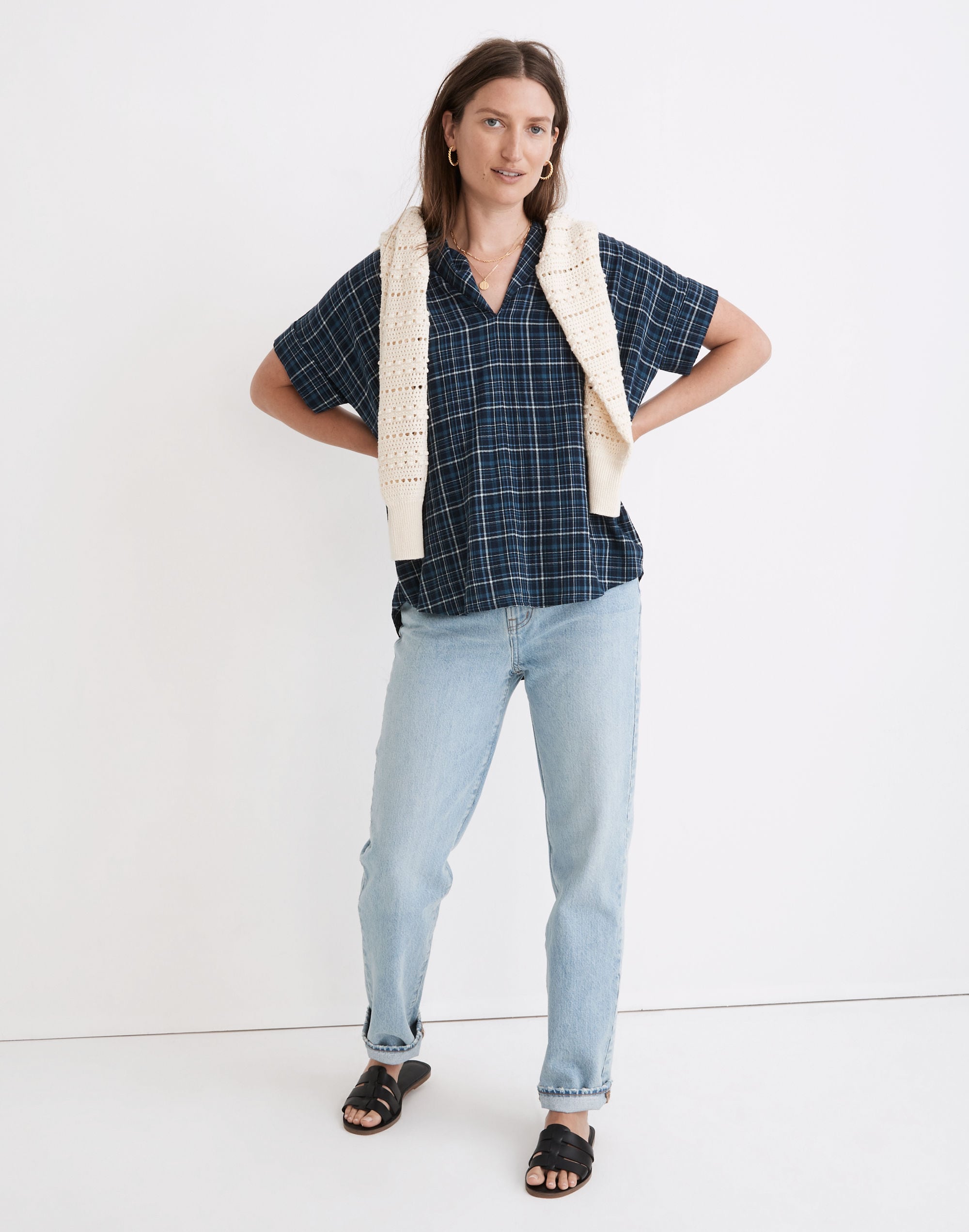 Swenson Popover Shirt in Morefield Plaid | Madewell