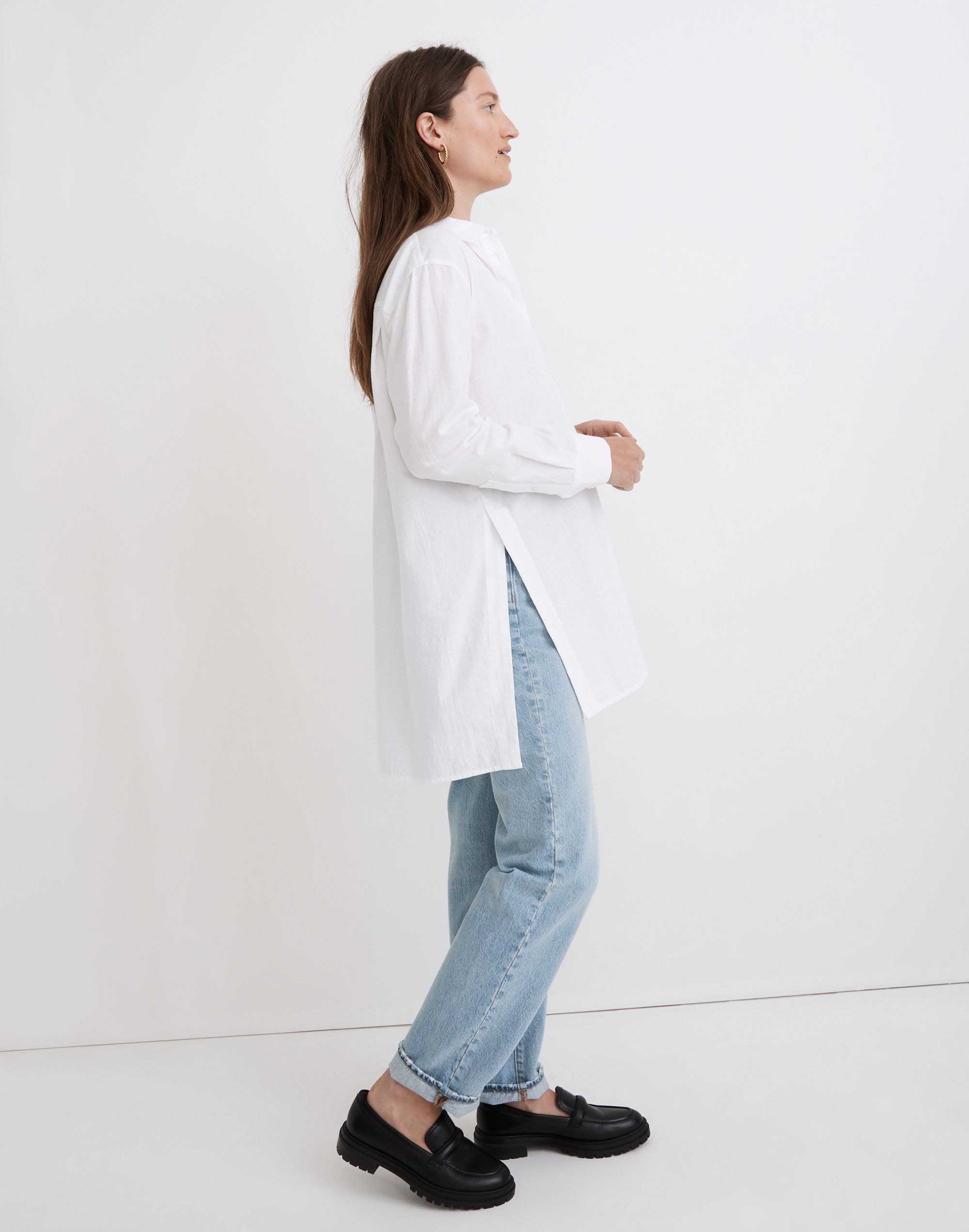 Oversized Ex-Boyfriend Tunic Shirt | Madewell