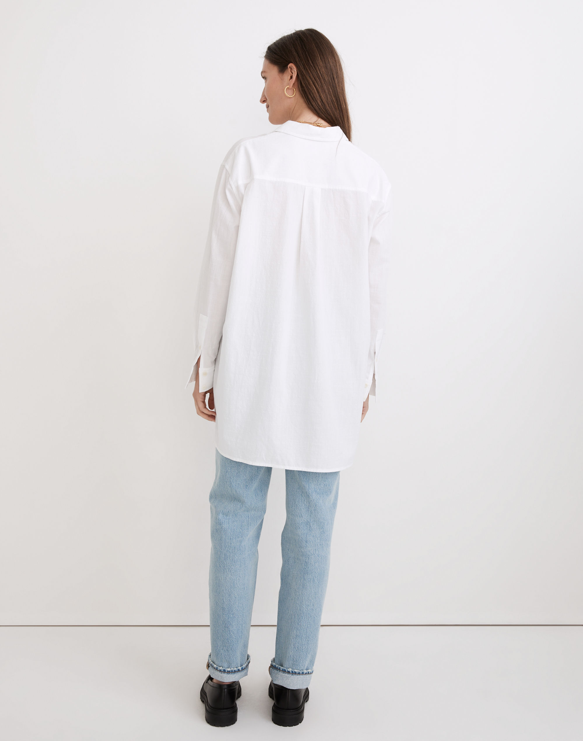 Oversized Ex-Boyfriend Tunic Shirt | Madewell