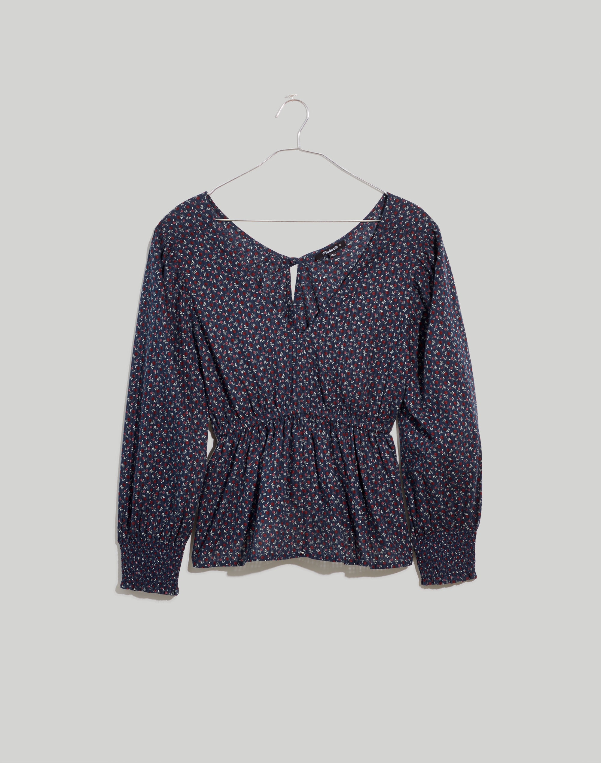 Tie-Back Peplum Top Campden Daisies | Madewell