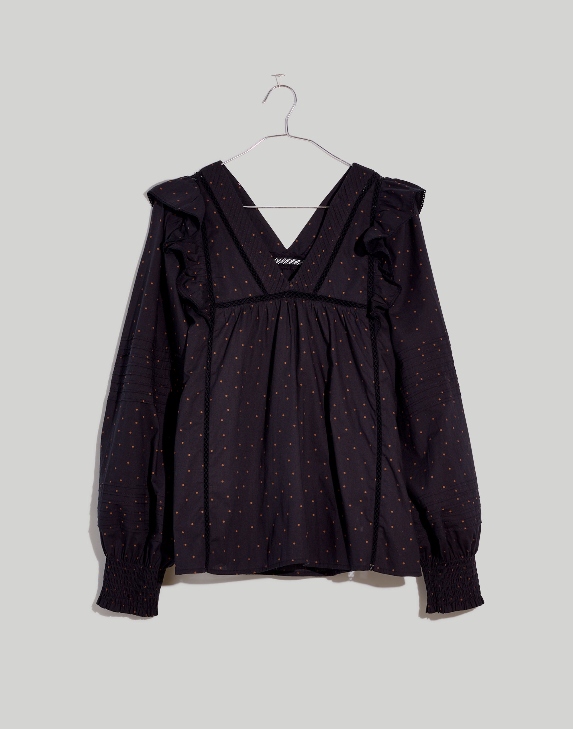 Voile Ruffled Pintuck Top | Madewell