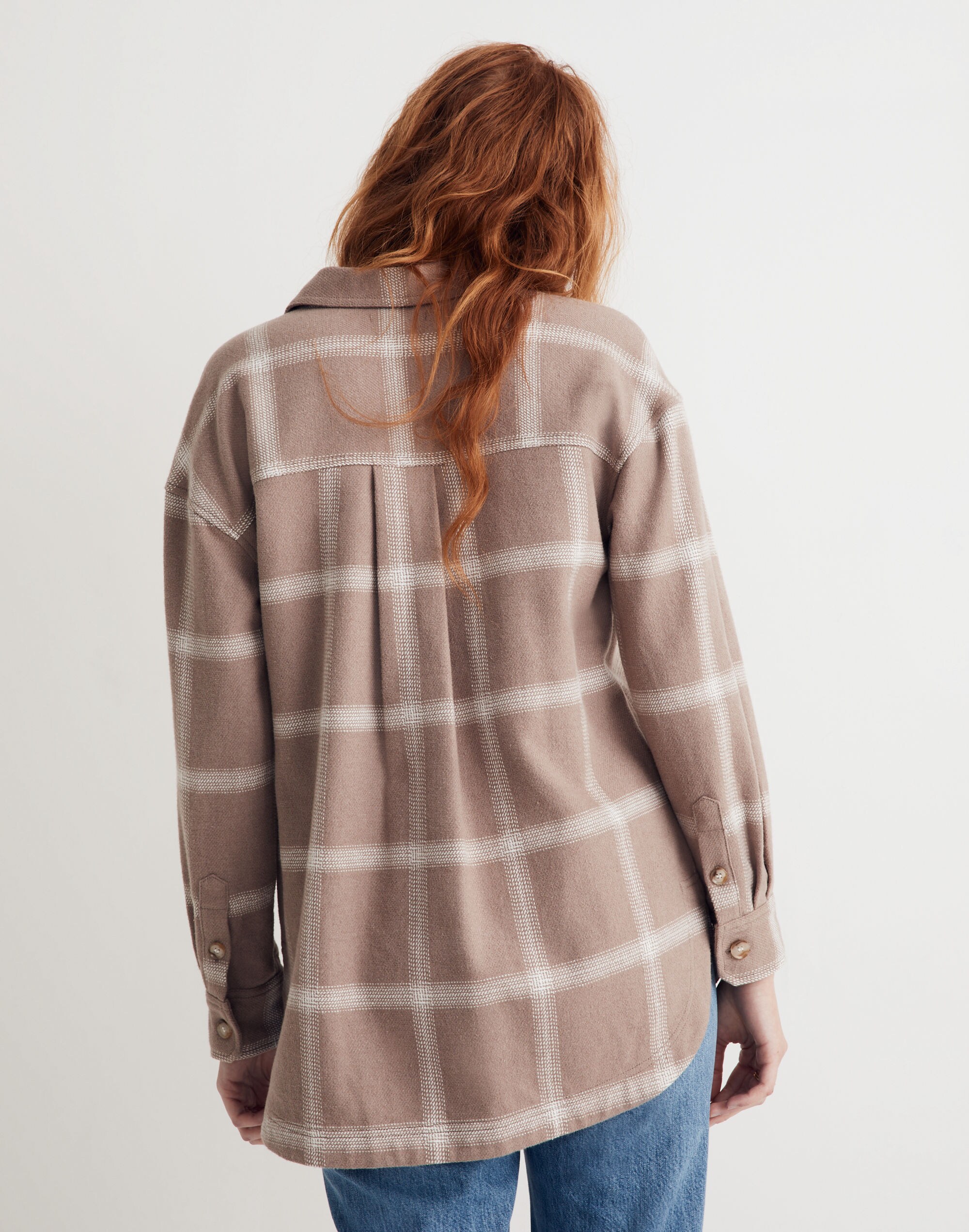 Flannel Kentwood Oversized Shirt-Jacket Windowpane | Madewell