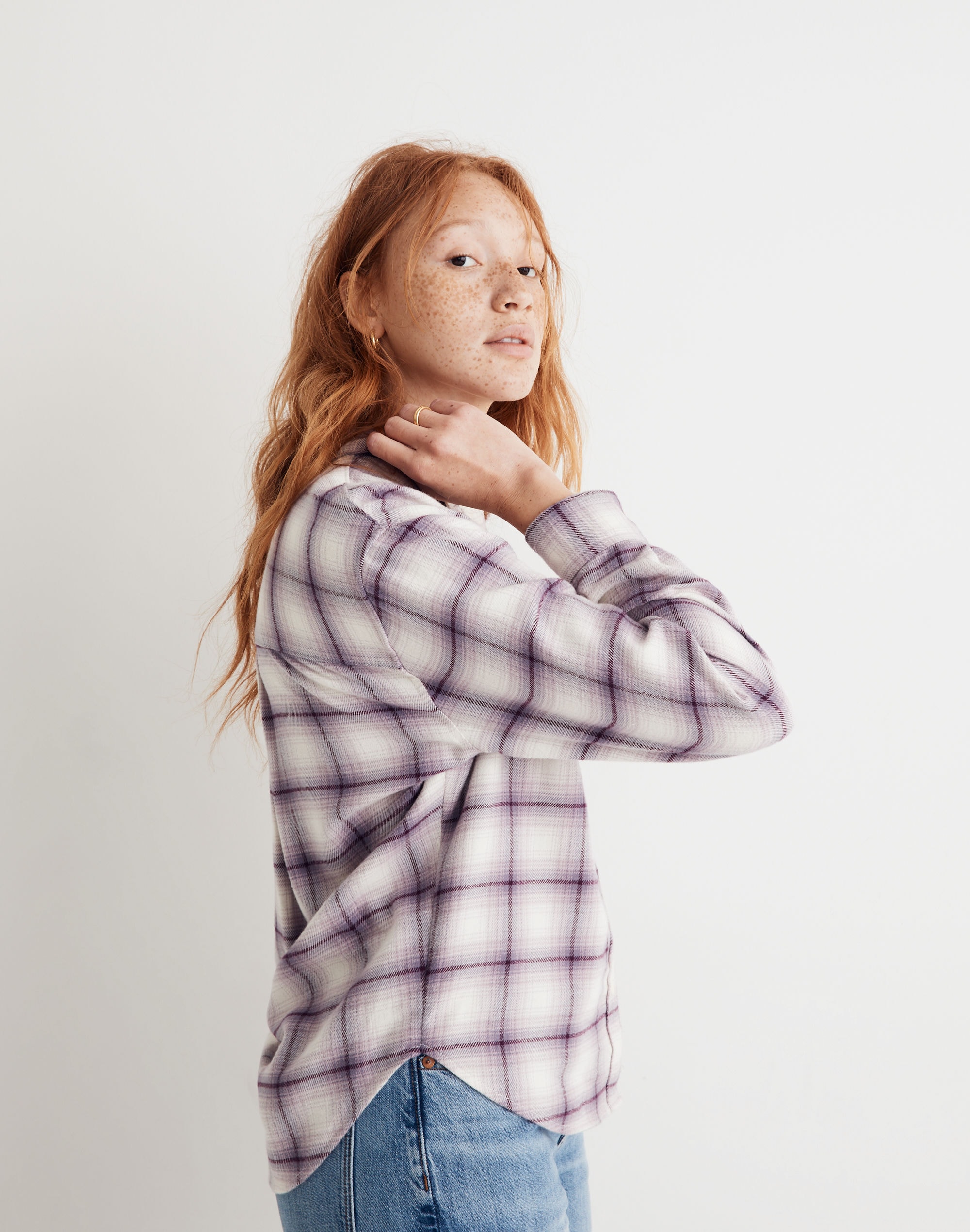 Flannel Kempton Button-Up Shirt in Linbrook Plaid