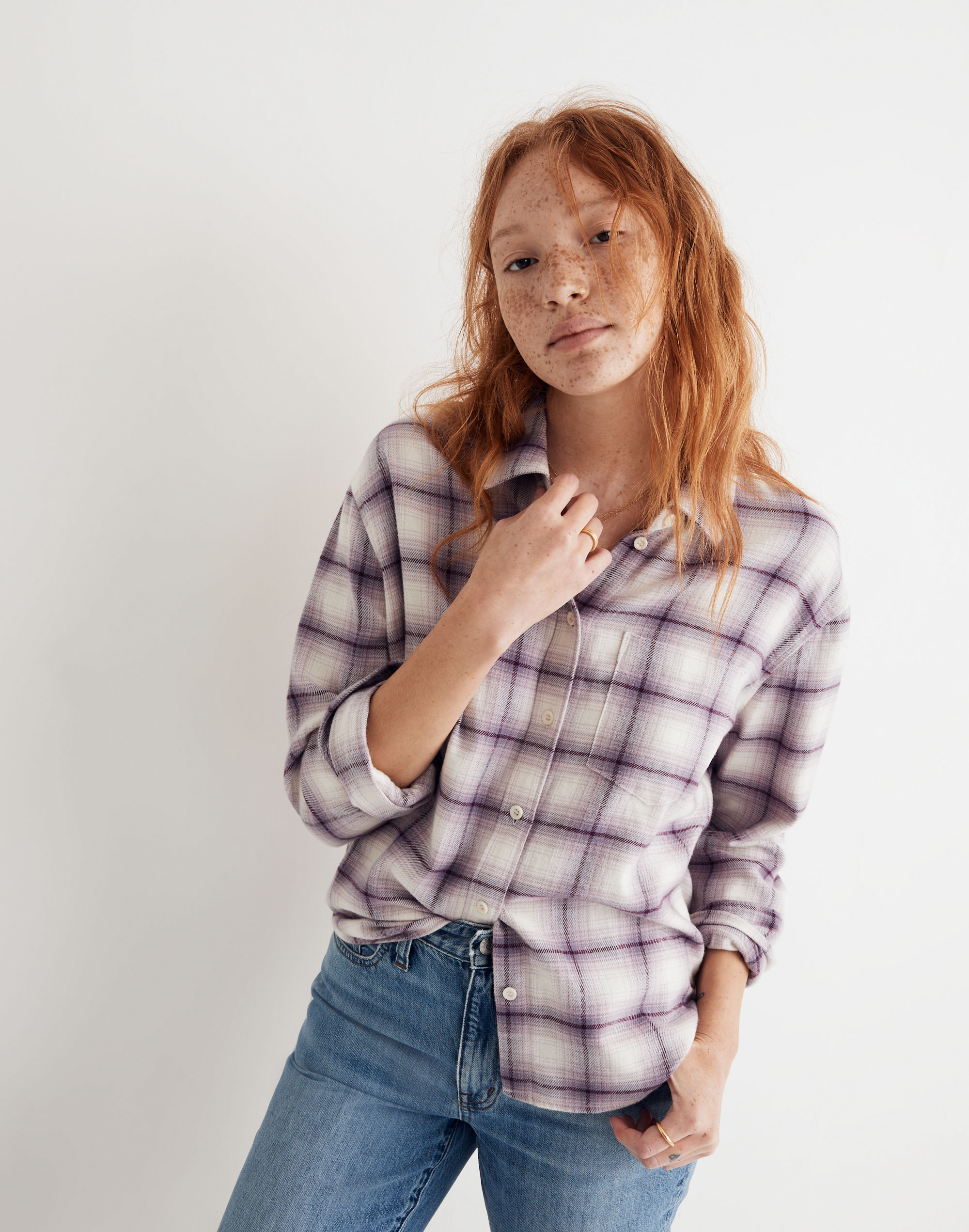 Flannel Kempton Button-Up Shirt Linbrook Plaid | Madewell