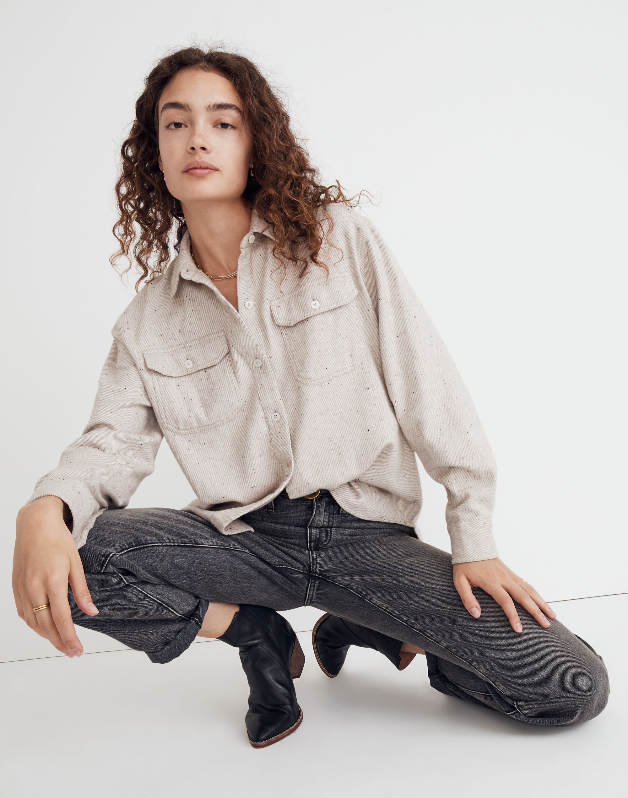 Donegal Flannel Kentwood Oversized Shirt-Jacket | Madewell