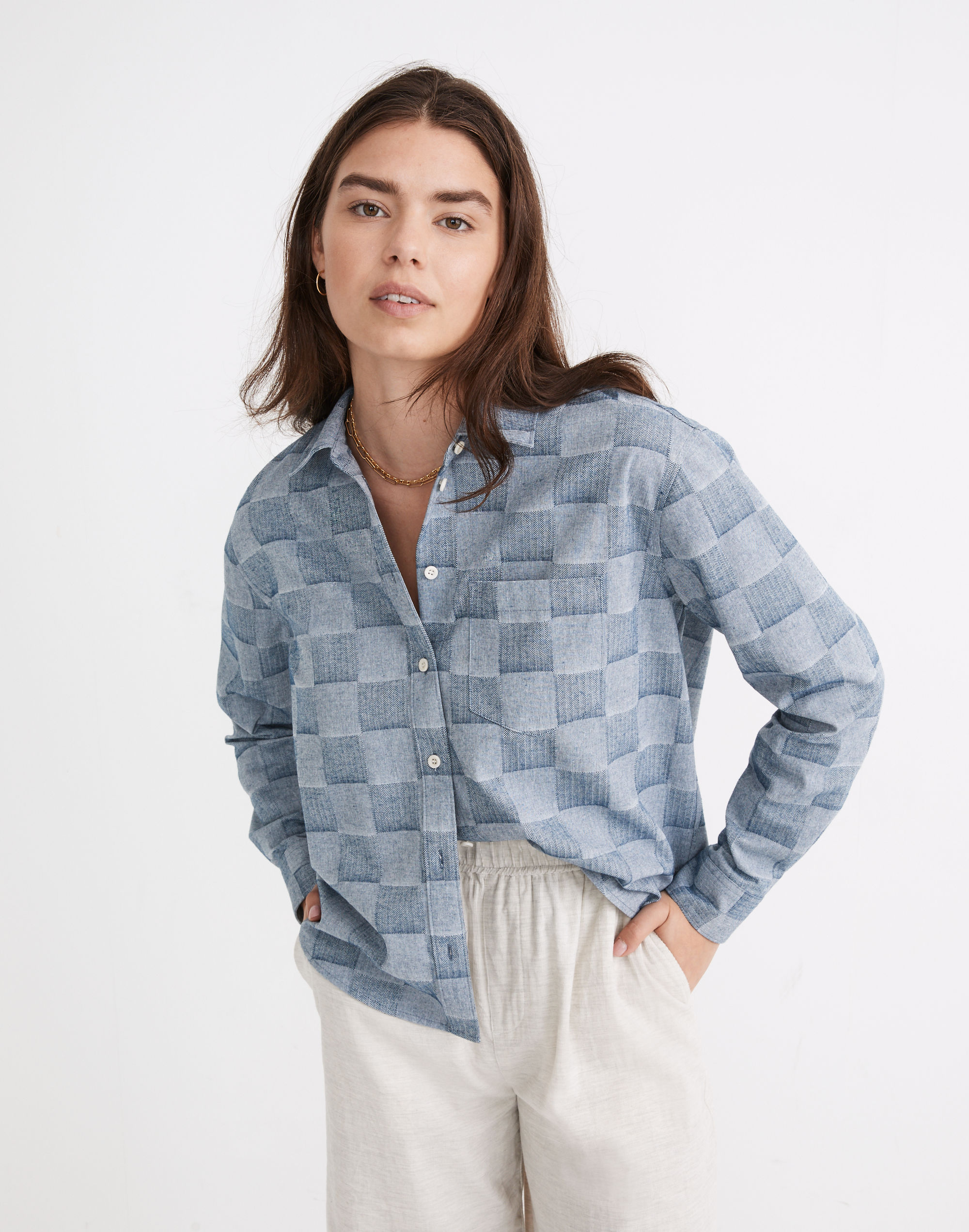 Flannel Kempton Button-Up Shirt Check | Madewell