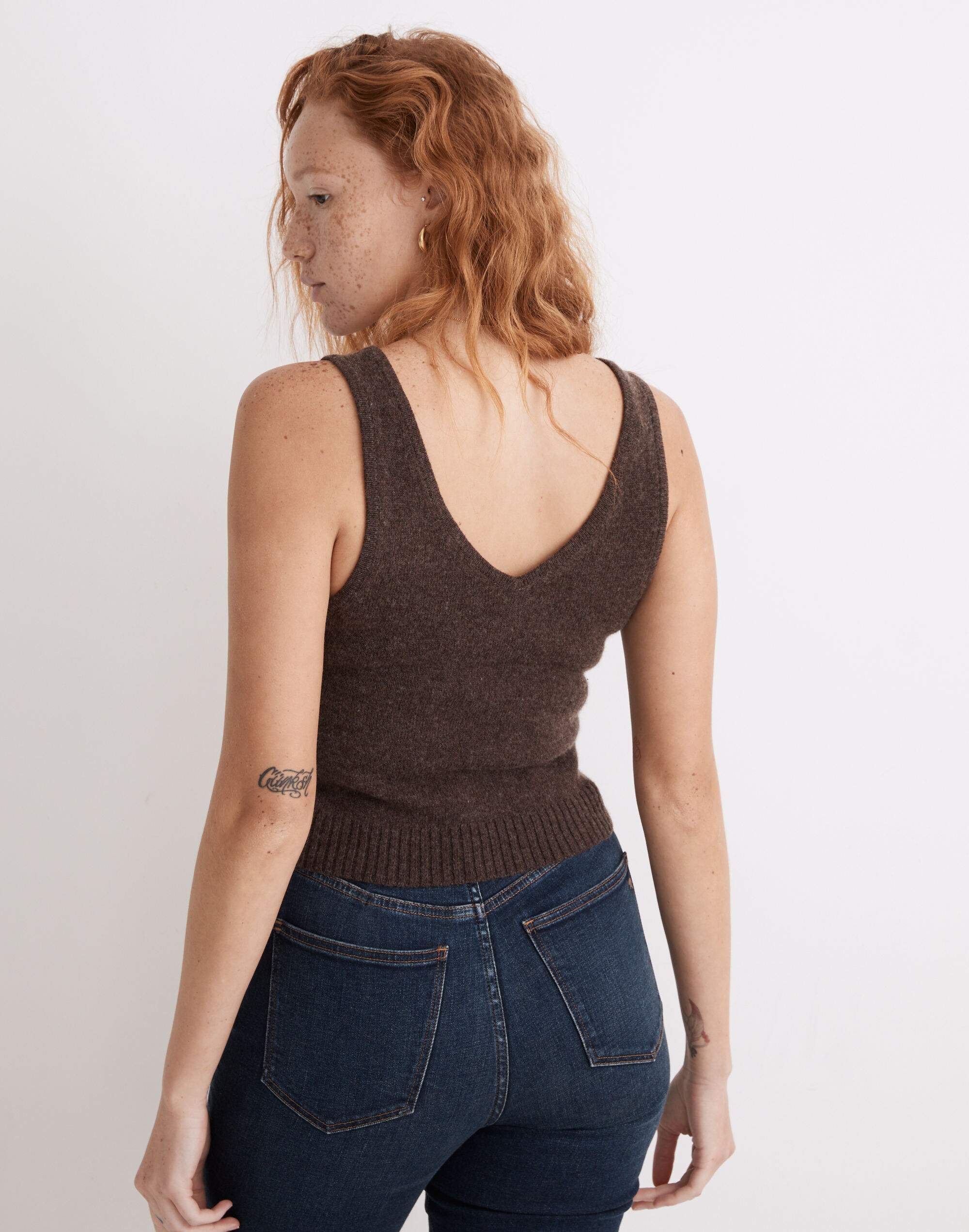 Carleton V-Neck Sweater Tank | Madewell