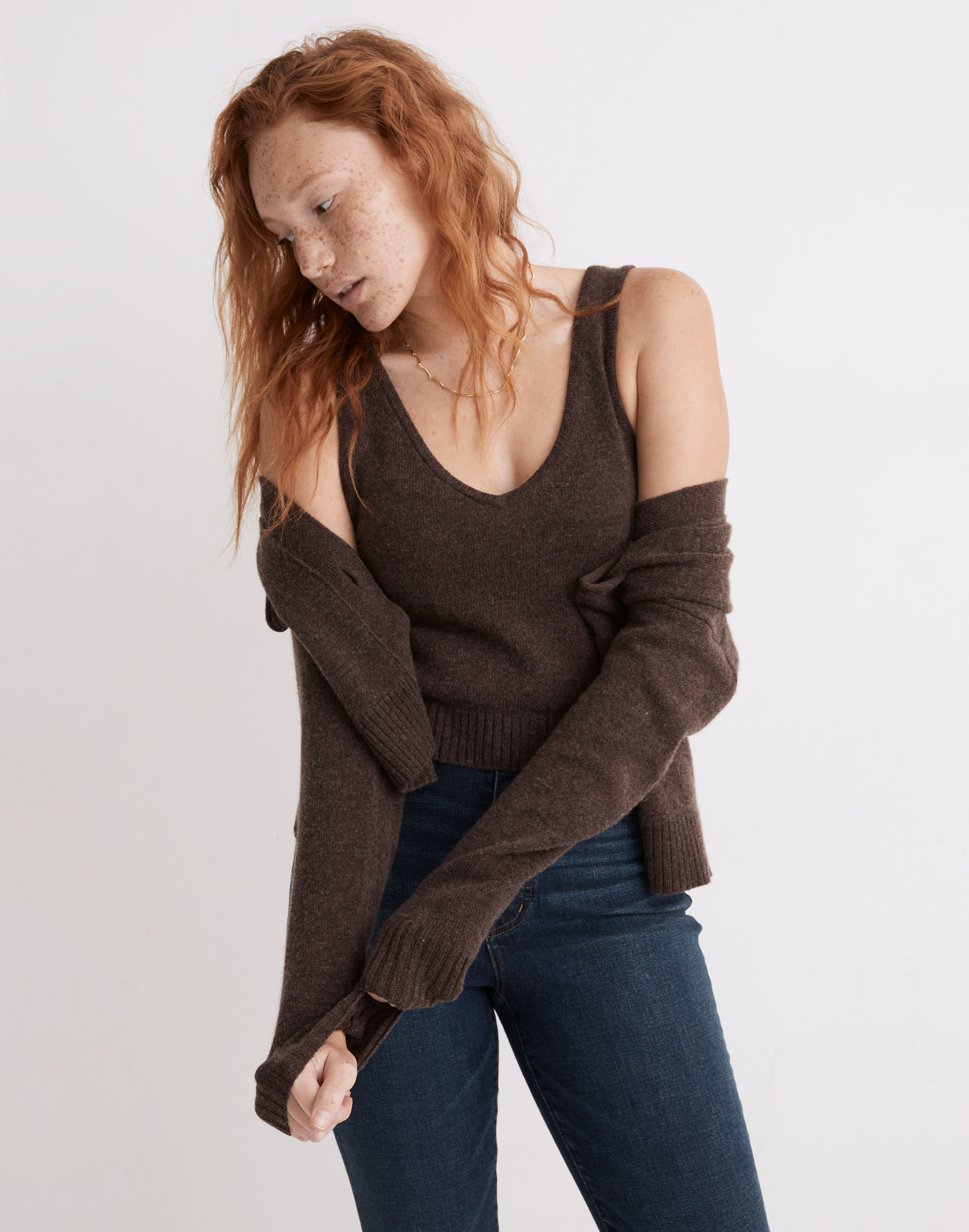 Carleton V-Neck Sweater Tank | Madewell